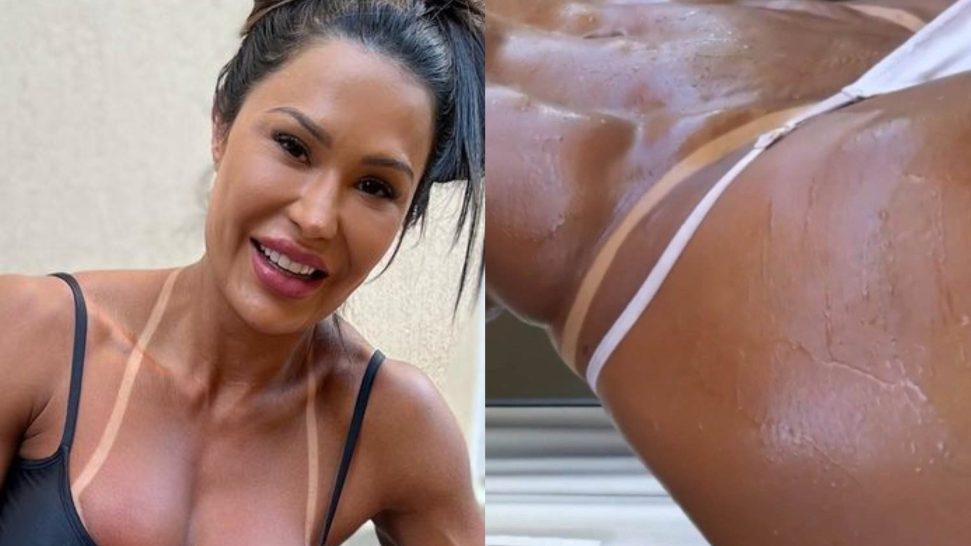 Gracyanne Barbosa tira calcinha fio-dental e mostra corpão suado