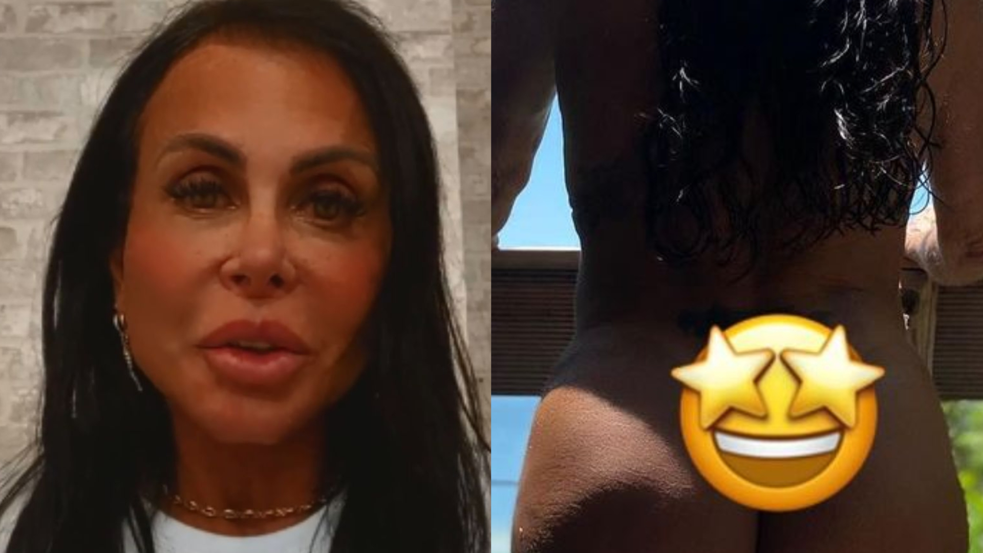 Nua, Gretchen cobre parte íntima do bumbum com emoji: ”Que corpão”