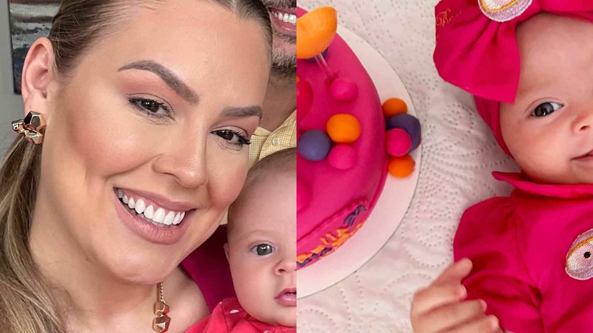 Ex-BBB Isabella Cecchi comemora o terceiro mês da filha: “Grande amor da minha vida”
