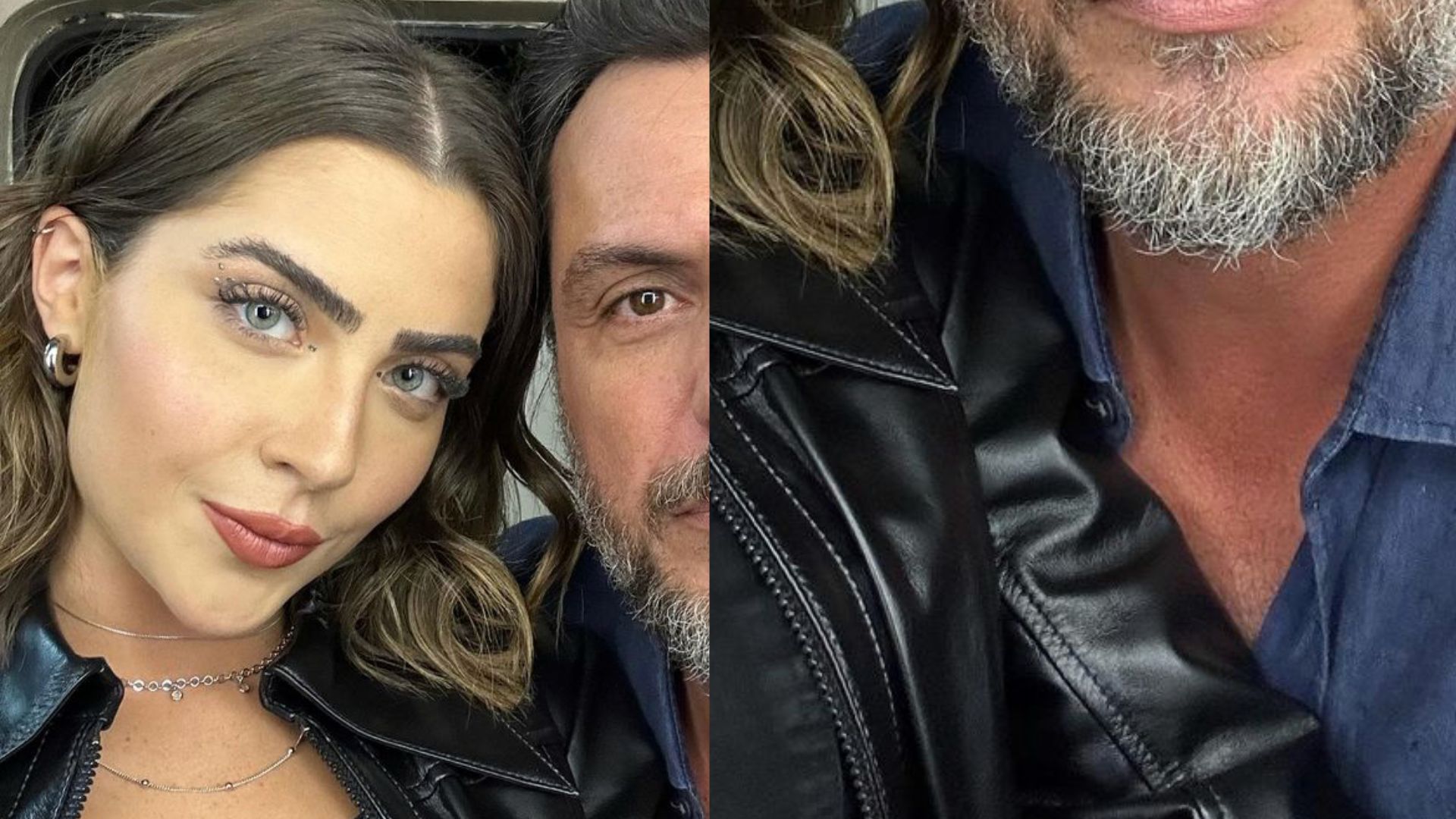 Jade Picon entrega spoilers de Travessia ao posar com Rodrigo Lombardi: “A cara do pai”