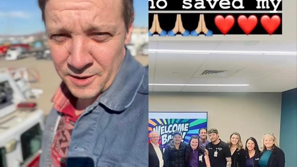 Jeremy Renner emociona seguidores com post agradecendo os médicos que o salvaram após o acidente