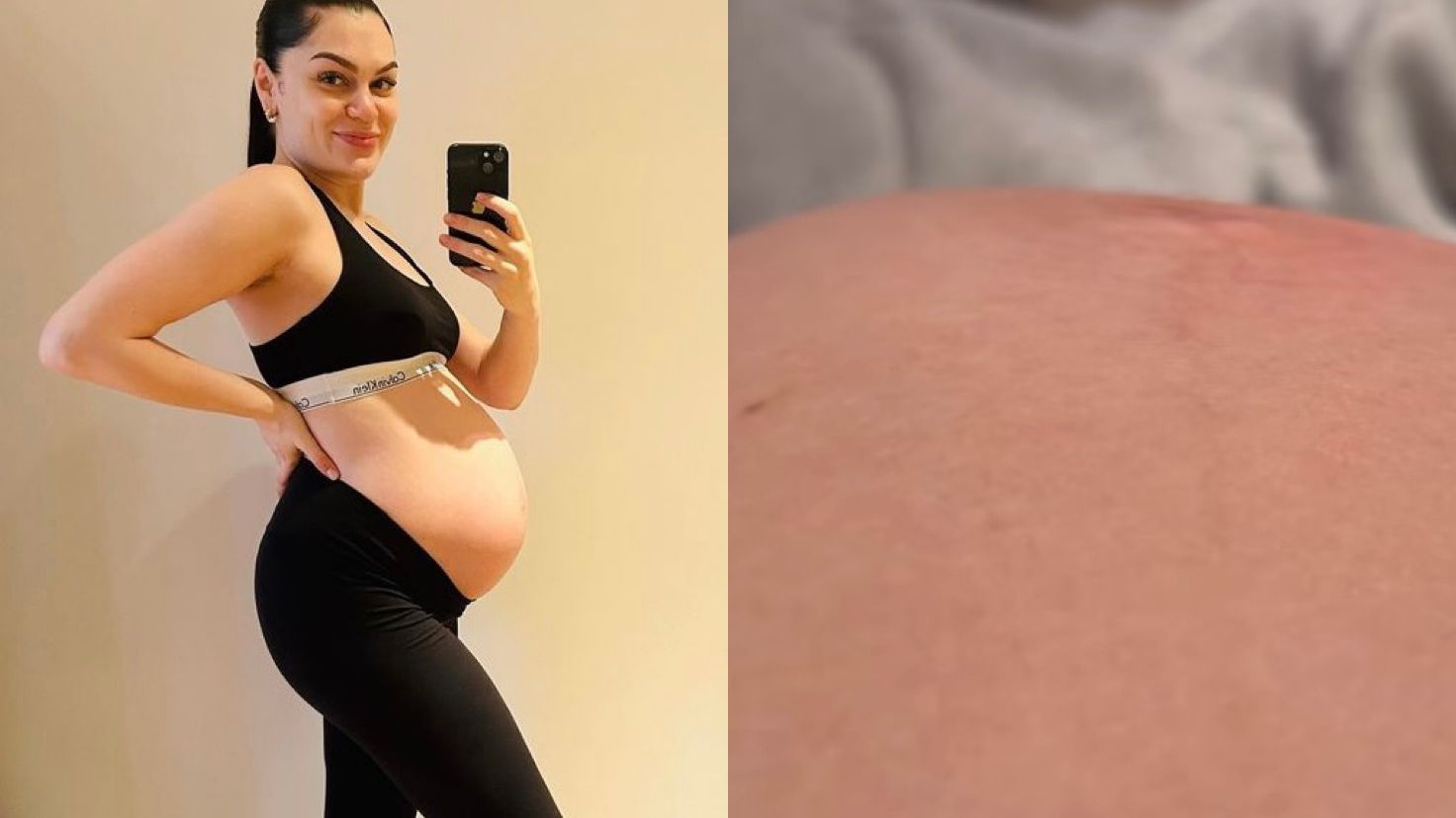 Jessie J compartilha vídeo do bebê se mexendo dentro de sua barriga