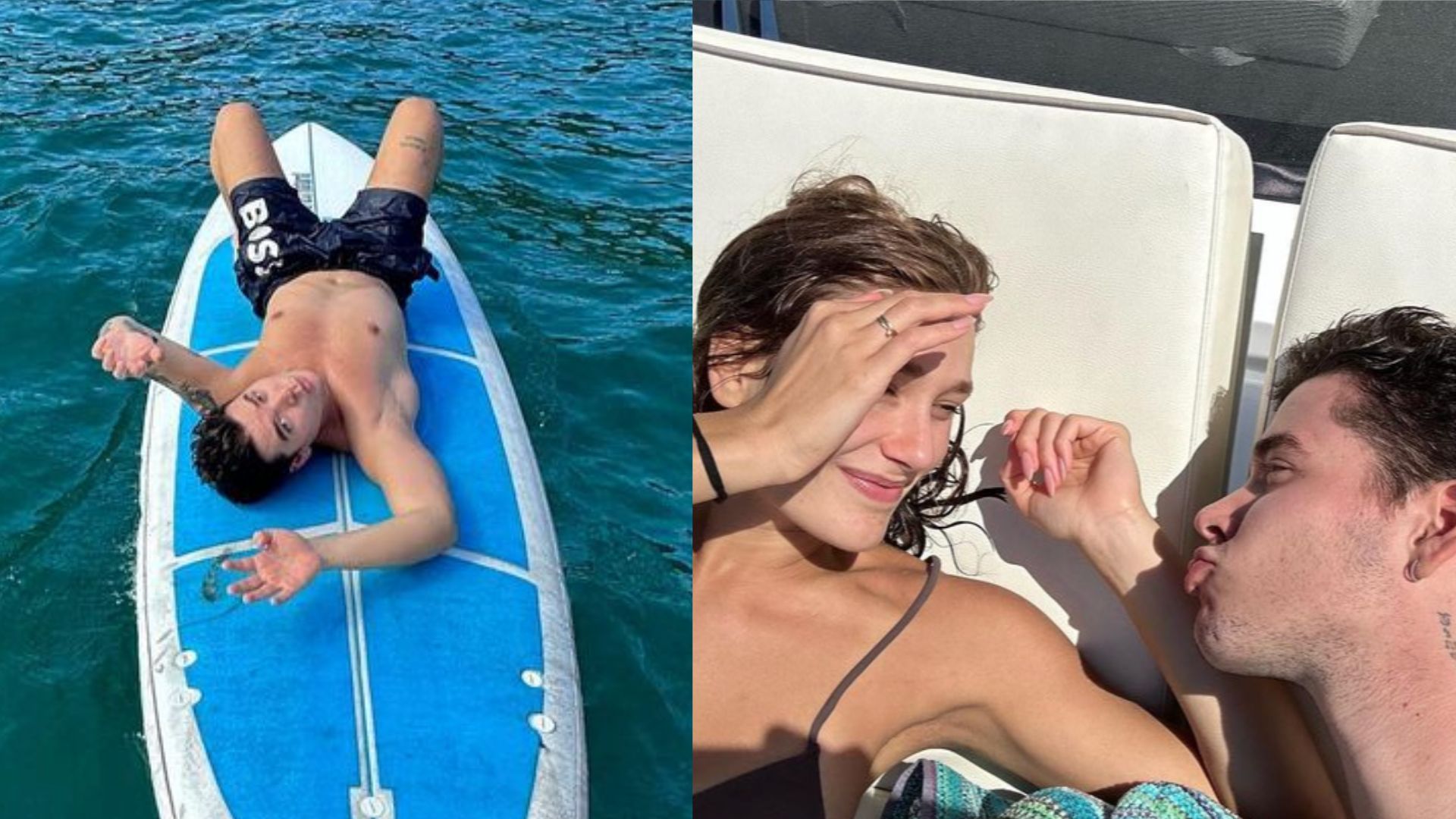 João Figueiredo curte viagem romântica em barco de luxo com a esposa, Sasha Meneghel