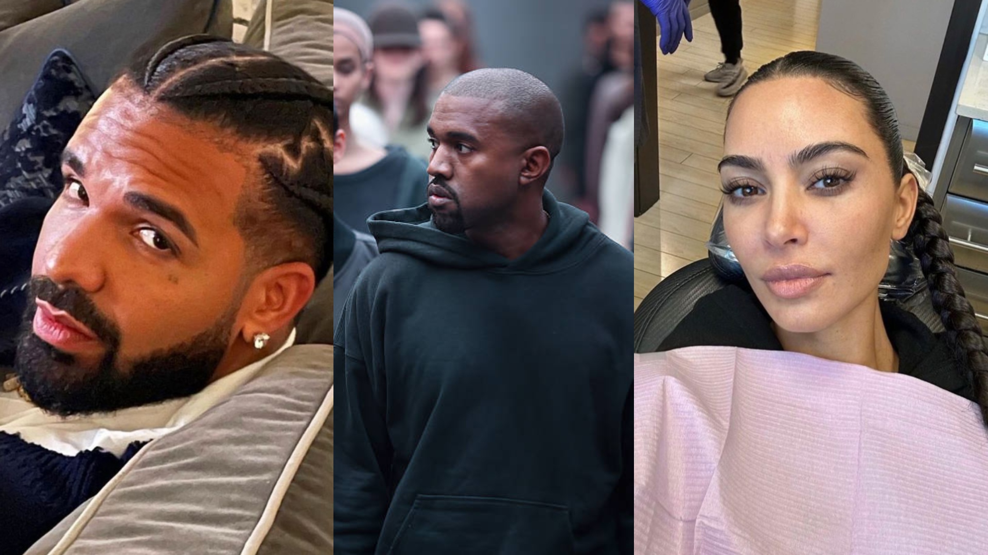 Drake usa áudio de Kim Kardashian falando sobre Kanye West em nova música; ouça