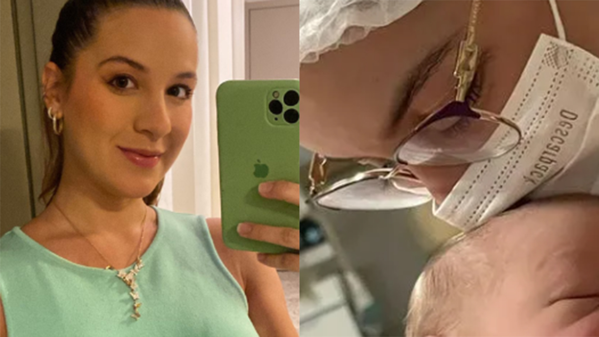 Ex-noiva de Gabriel Diniz, Karoline Calheiros dá à luz Léo