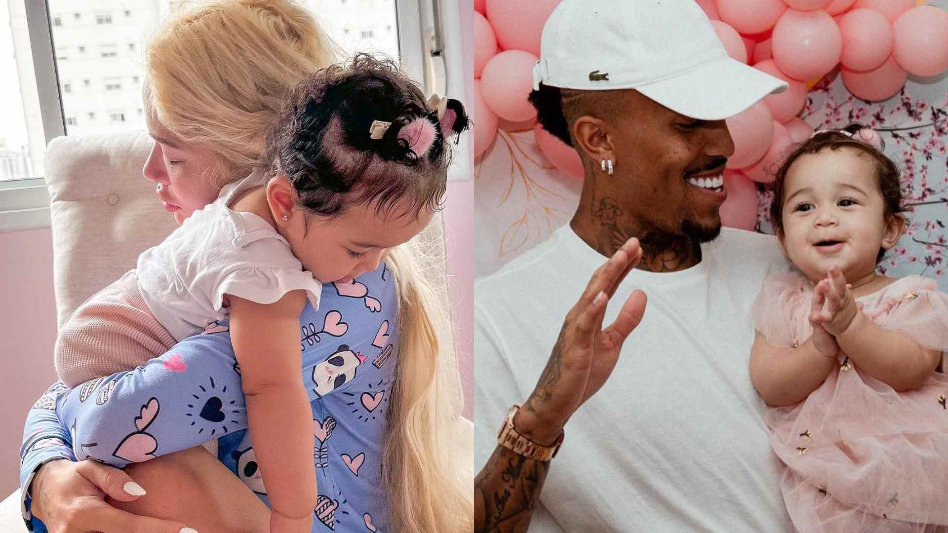 Karoline Lima e Éder Militão comemoram os nove meses da filha, Cecília