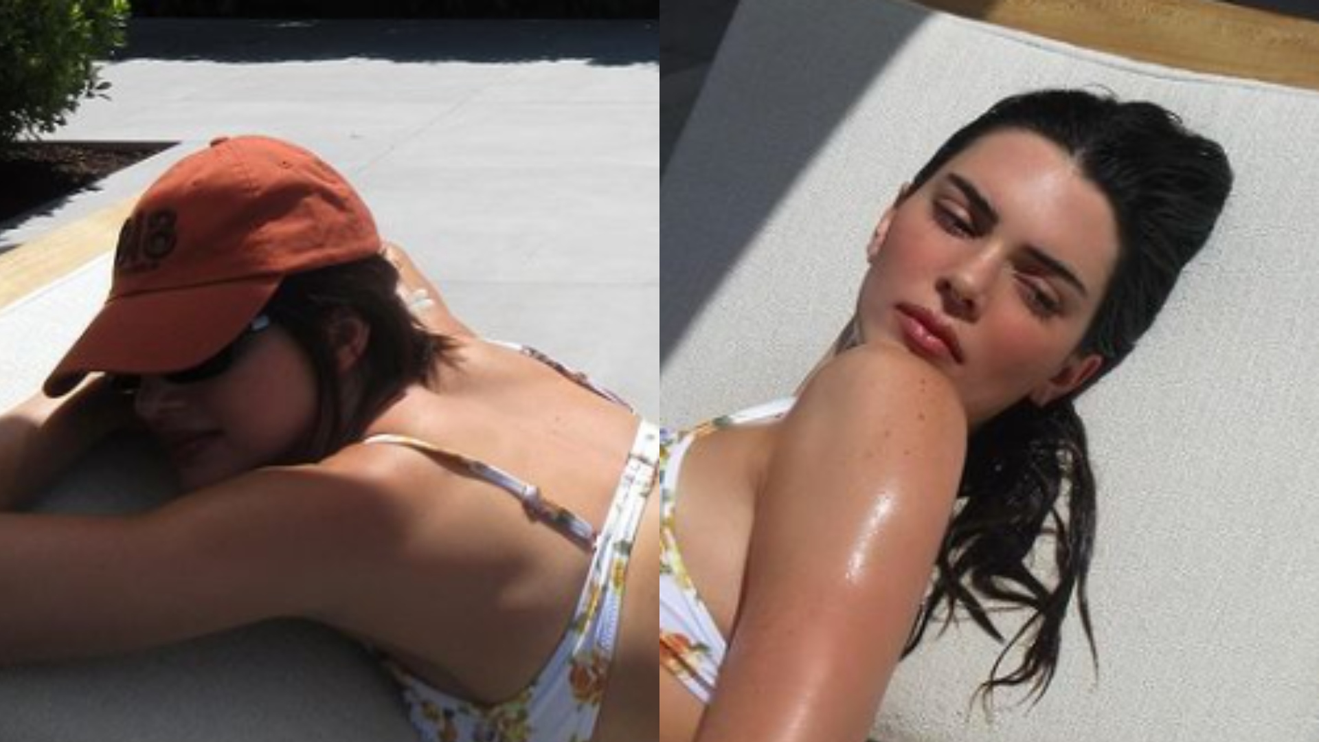 De biquíni, Kendall Jenner coloca bumbum para jogo ao renovar bronzeado