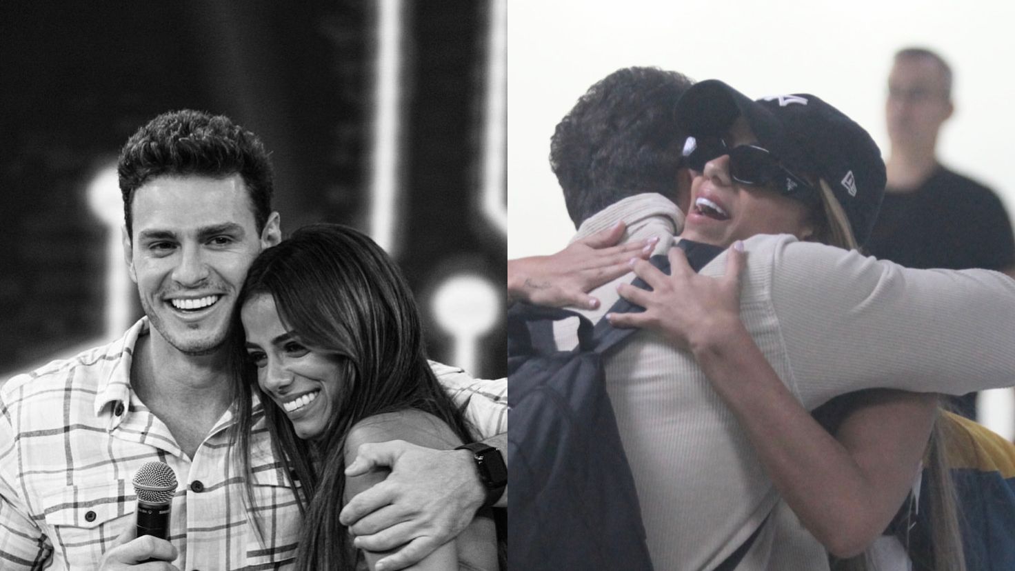 Key Alves e Gustavo Cowboy são fotografados juntos no aeroporto na reta final do BBB23