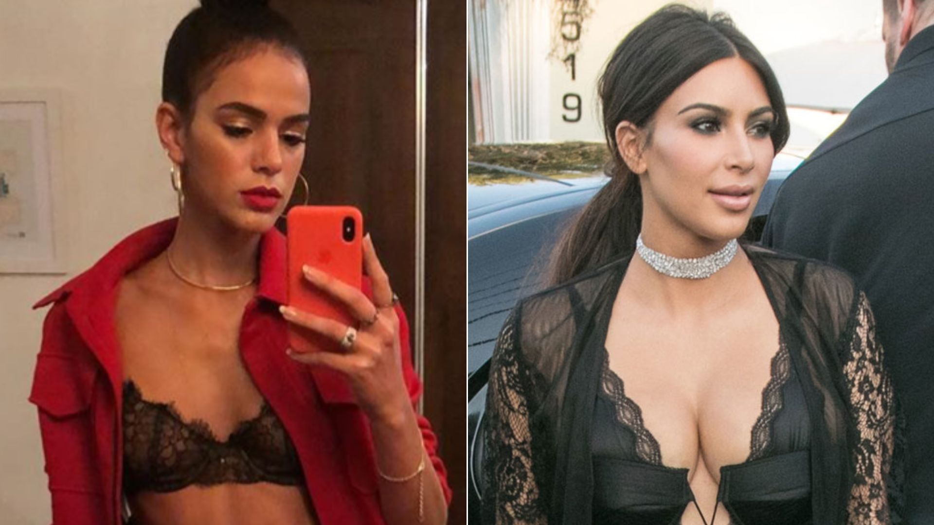 De Bruna Marquezine a Kim Kardashian: veja lista de famosas que já ousaram com sutiã de renda