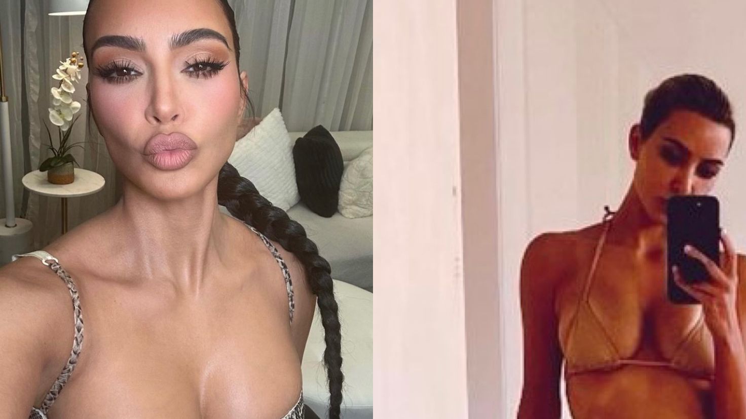 Fãs percebem erro de photoshop em foto de Kim Kardashian e não deixam barato para socialite