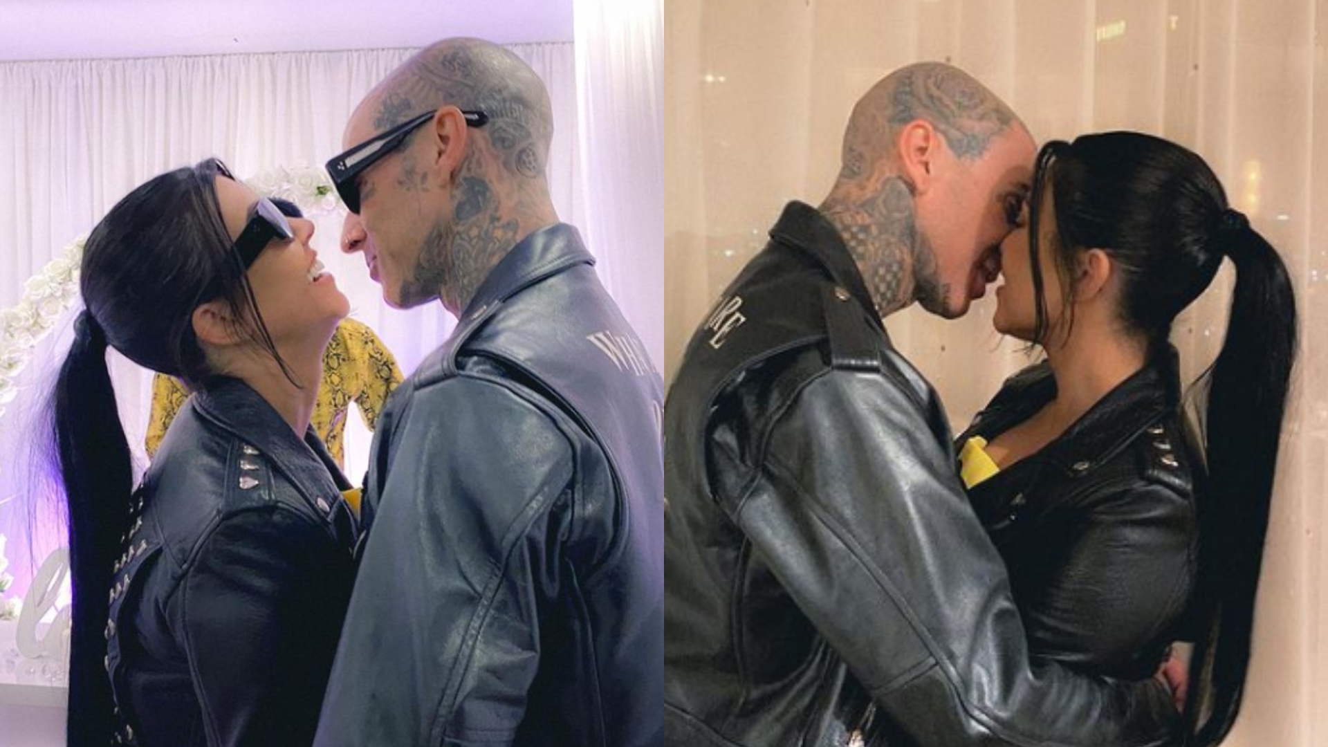 Kourtney Kardashian comemora bodas de papel com Travis Baker e faz revelação sobre casamento