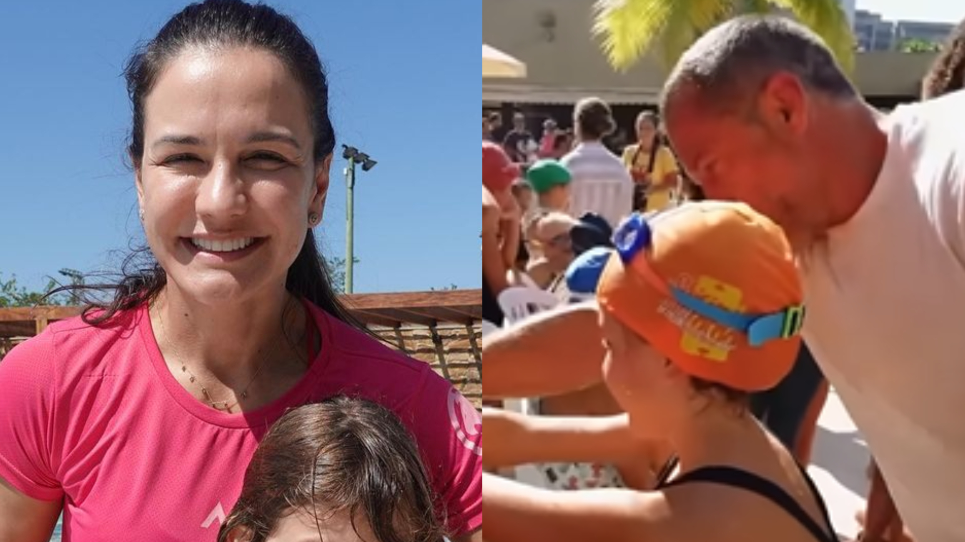 Kyra Gracie e Malvino Salvador celebram vitória da filha em competição de natação: ”Estava pronta”