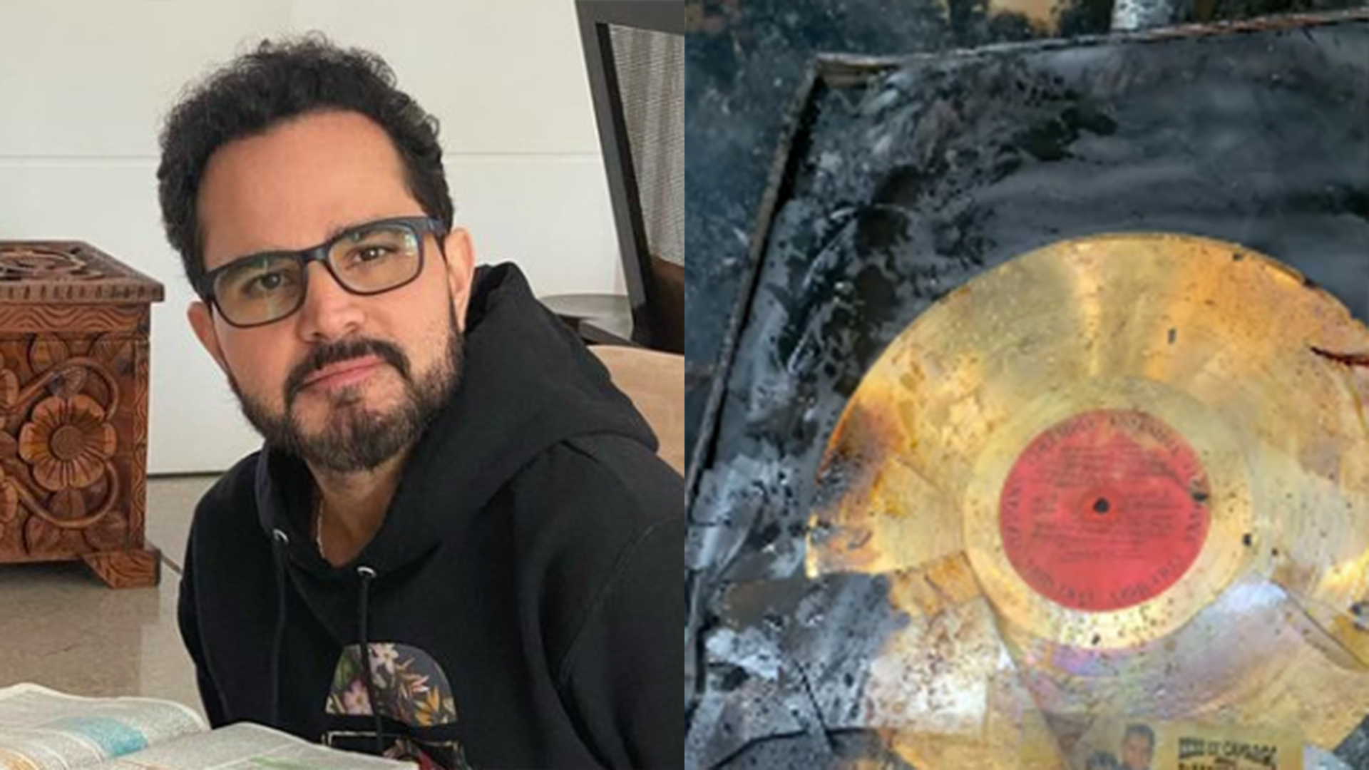 Luciano Camargo revela que incêndio destruiu acervo da dupla com Zezé Di Camargo