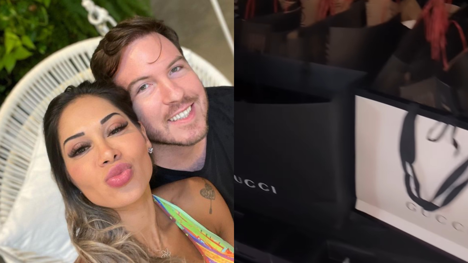 Maíra Cardi enche carro com mais de 100 look para namorado, Thiago Nigro