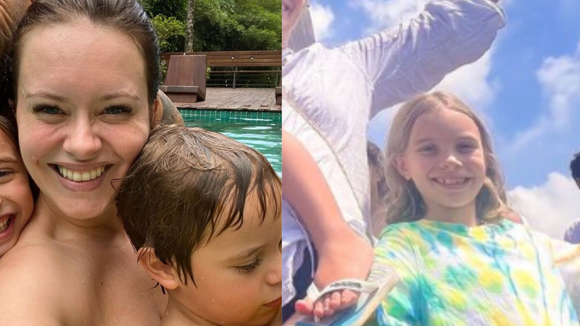 Mãe de Mari Bridi surge em raríssima aparição com os netos e surpreende web: “Família linda!”