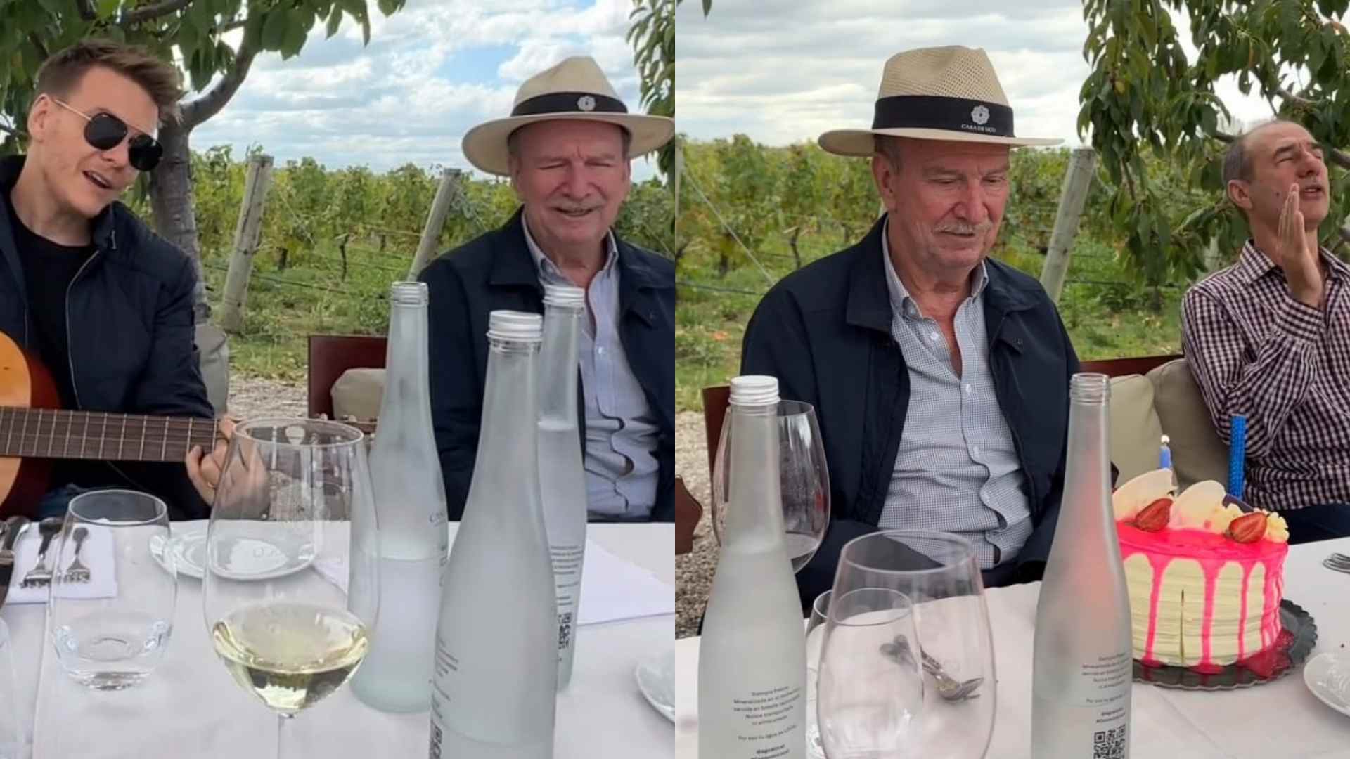 Michel Teló comemora aniversário do pai durante viagem em família: “Dia especial”