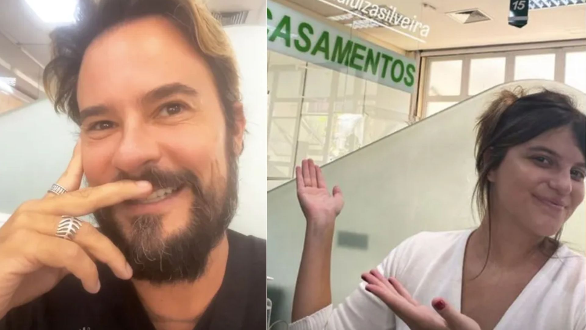 Paulinho Vilhena oficializa data de casamento no cartório com a noiva: “Não vejo a hora!”