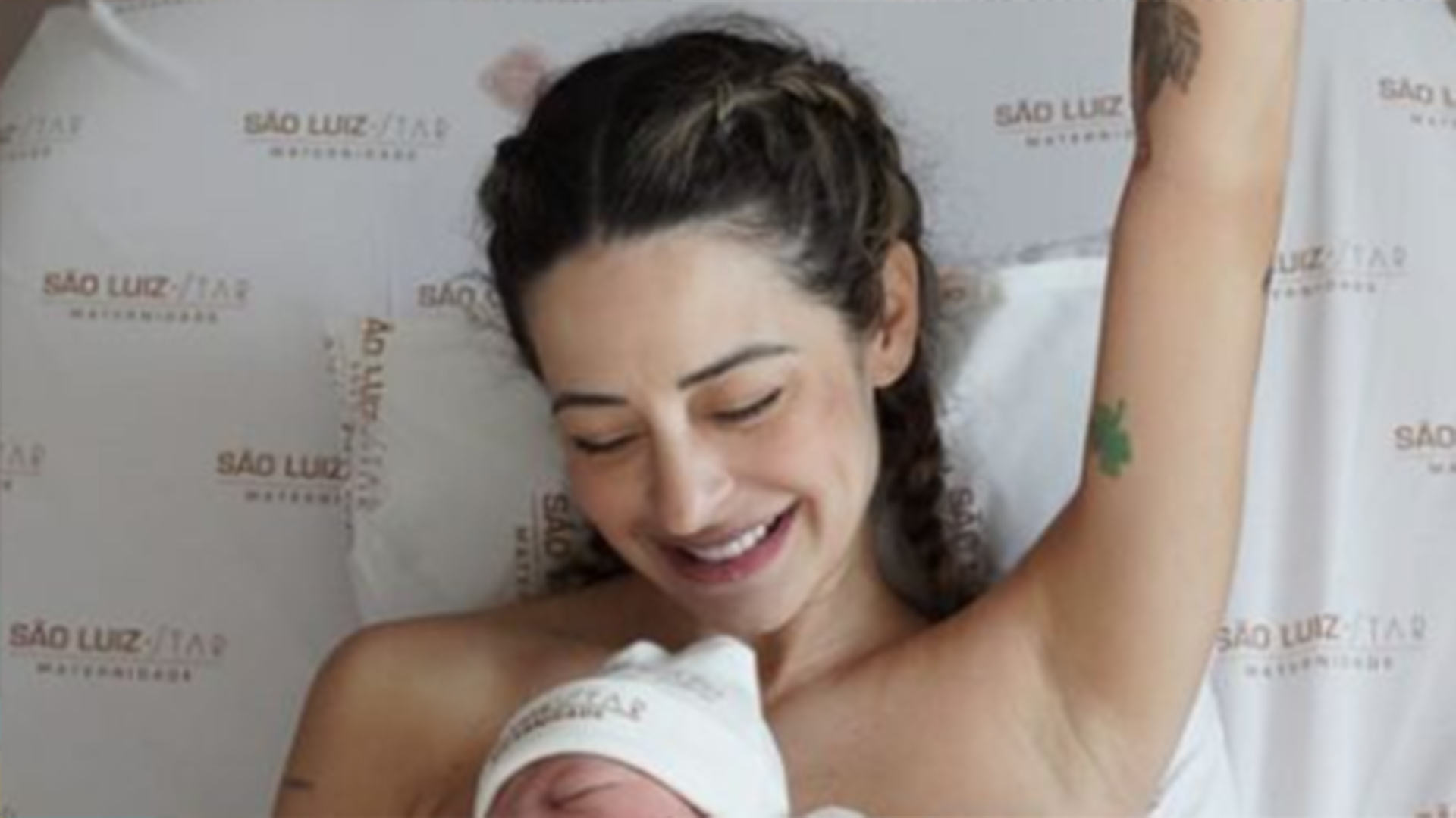 Ex-mulher de Projota, Tamy Contro exibe primeiras fotos com o filho recém-nascido