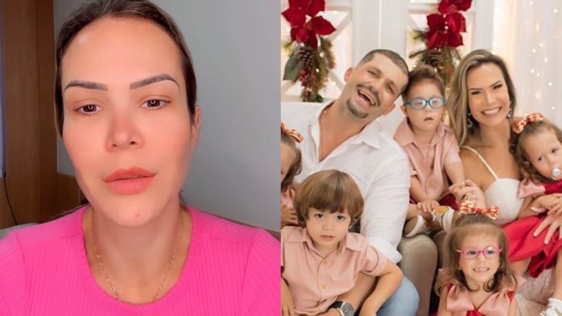Mãe dos quíntuplos capixabas conta para os filhos sobre a morte do pai: ”Reações diversas”