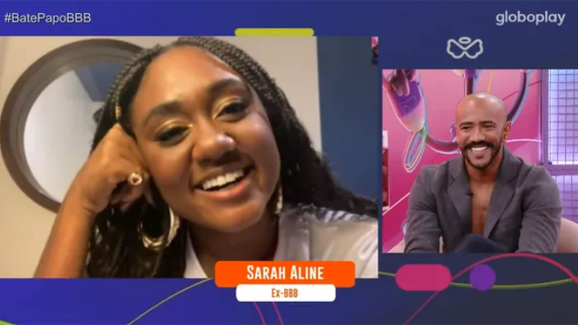 Ex-BBB Ricardo Alface revê Sarah e diz: ‘Saudade desse beijo’