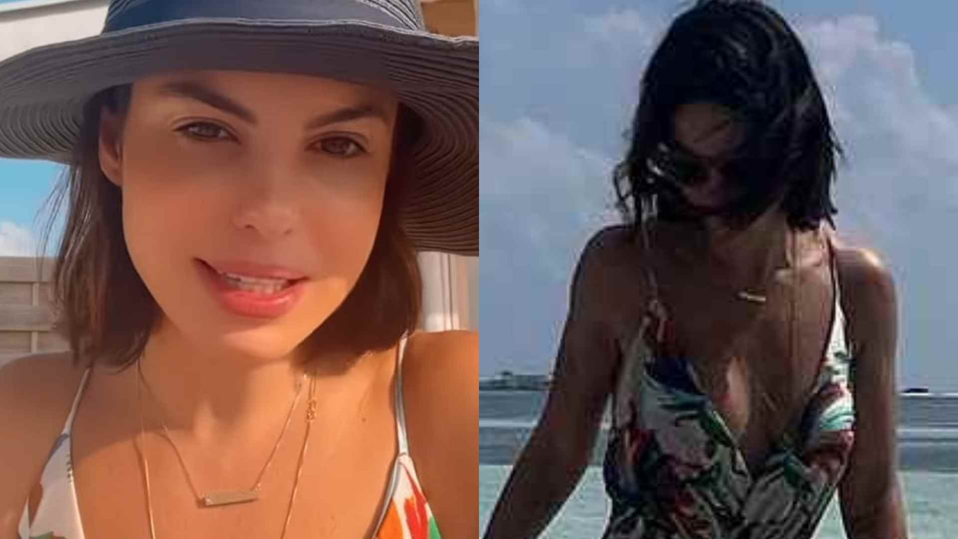 Nas Maldivas, Sthefany Brito ostenta corpaço em clique de maiô: “Perfeita”