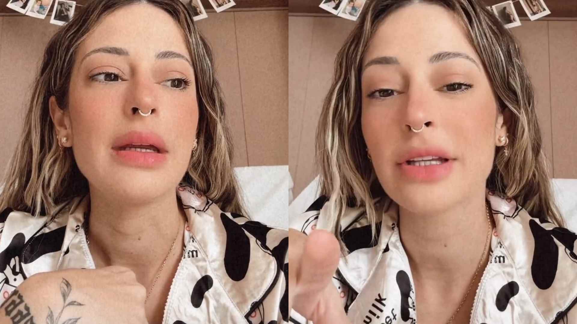 Tamy Contro, ex-mulher de Projota, faz relato sobre o parto de seu segundo filho