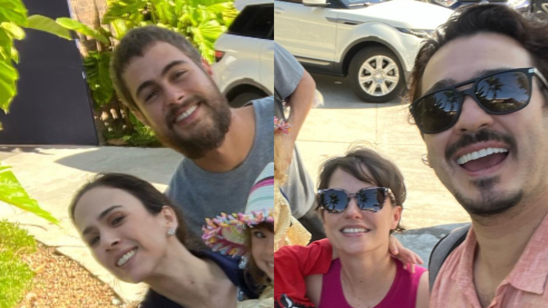 Tatá Werneck, Rafa Vitti, Marcos Veras e Rosanne passeiam com os filhos e encantam internet