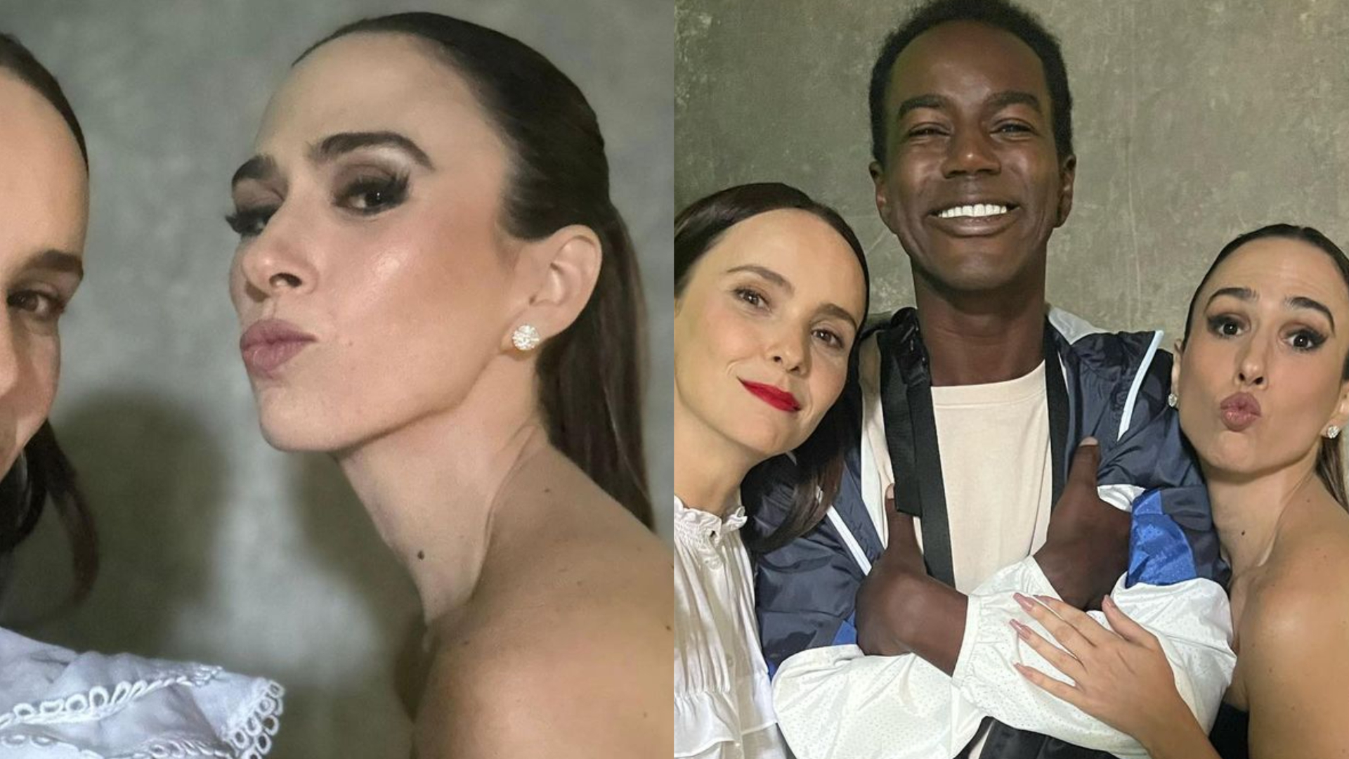 Tata Werneck volta às novelas da Globo e posa com colegas de elenco: ”Adoro tanto”