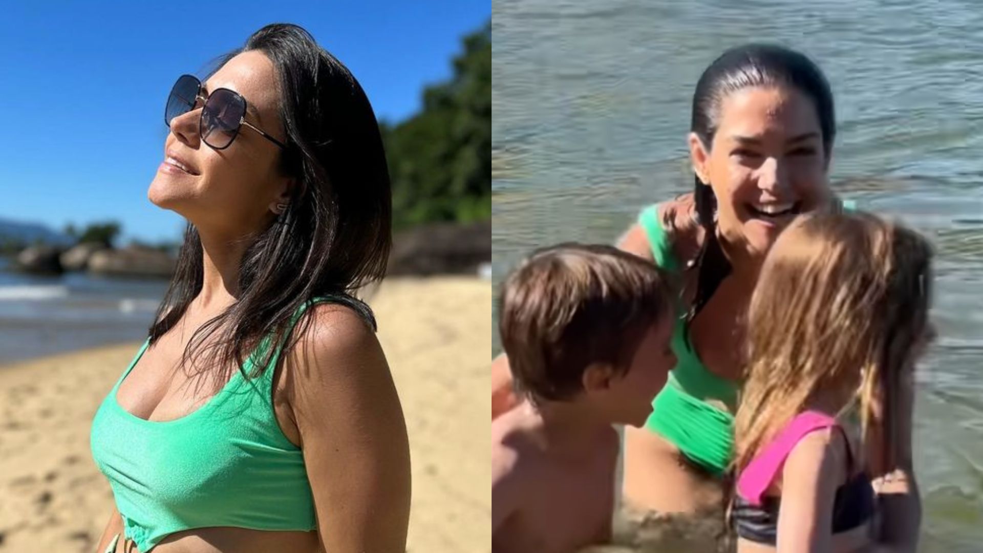 De maiô recortado, Thais Fersoza esbanja boa forma em dia de praia: “Maravilhosa!”