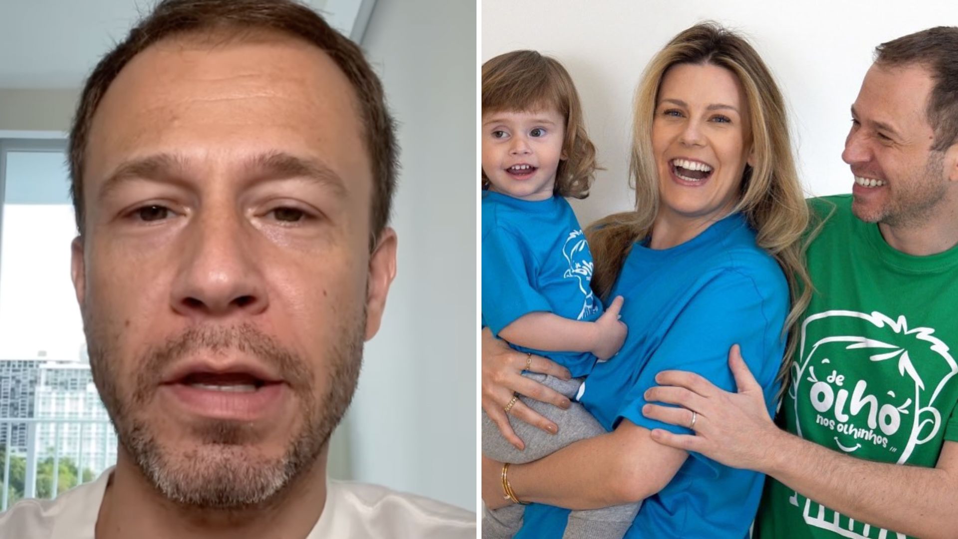 Sumido, Tiago Leifert reaparece após 4 meses e cita a filha: “Tivemos que parar”