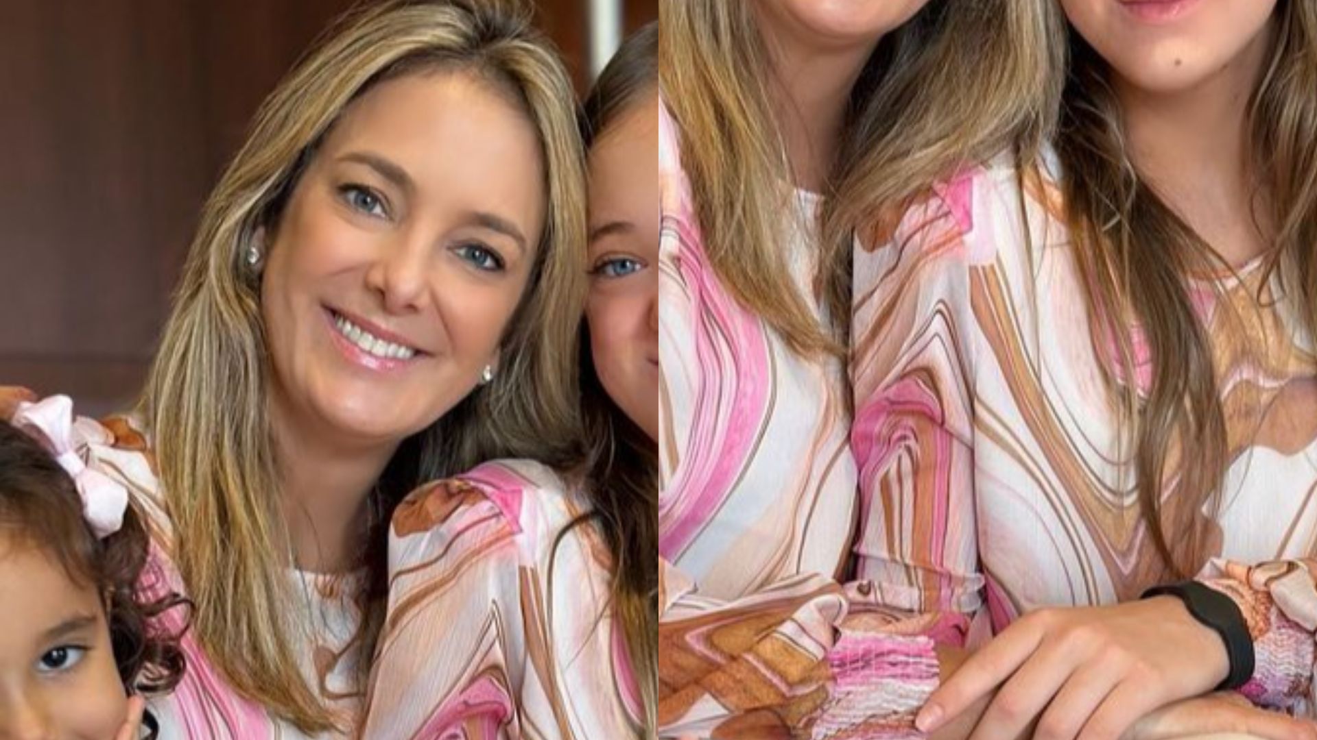 Com look combinando, Ticiane Pinheiro curte data especial ao lado das filhas