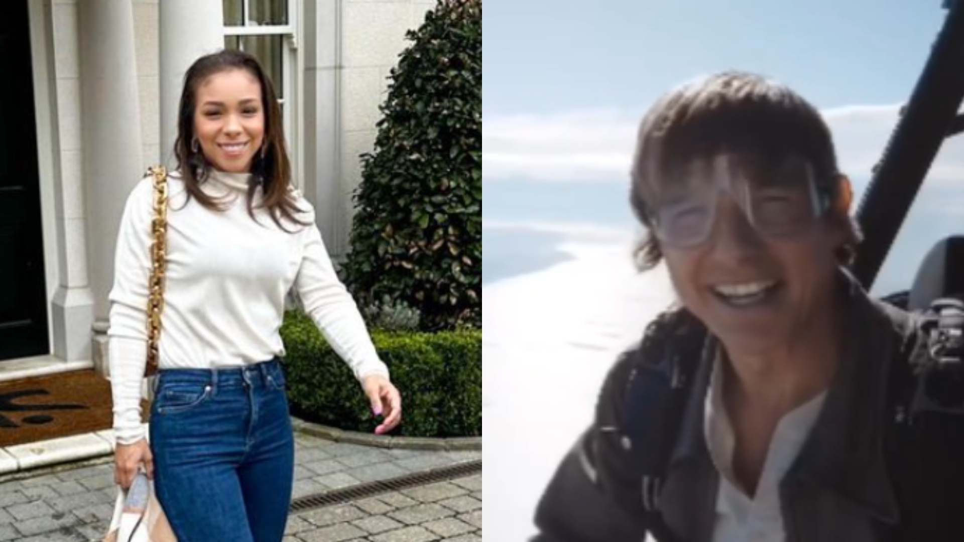 Belle Silva, mulher de Thiago Silva, flagra Tom Cruise em restaurante