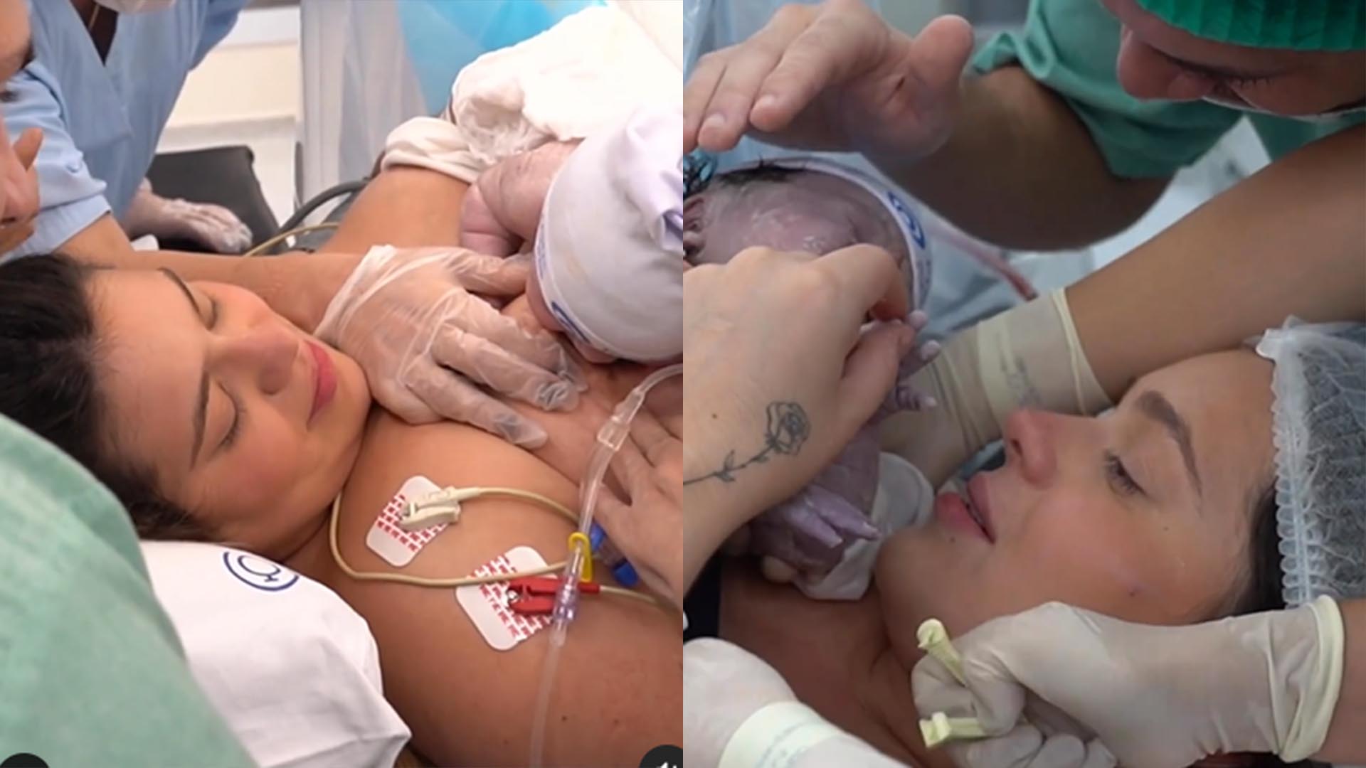 Viih Tube exibe vídeo de como foi o parto da filha recém-nascida, Lua