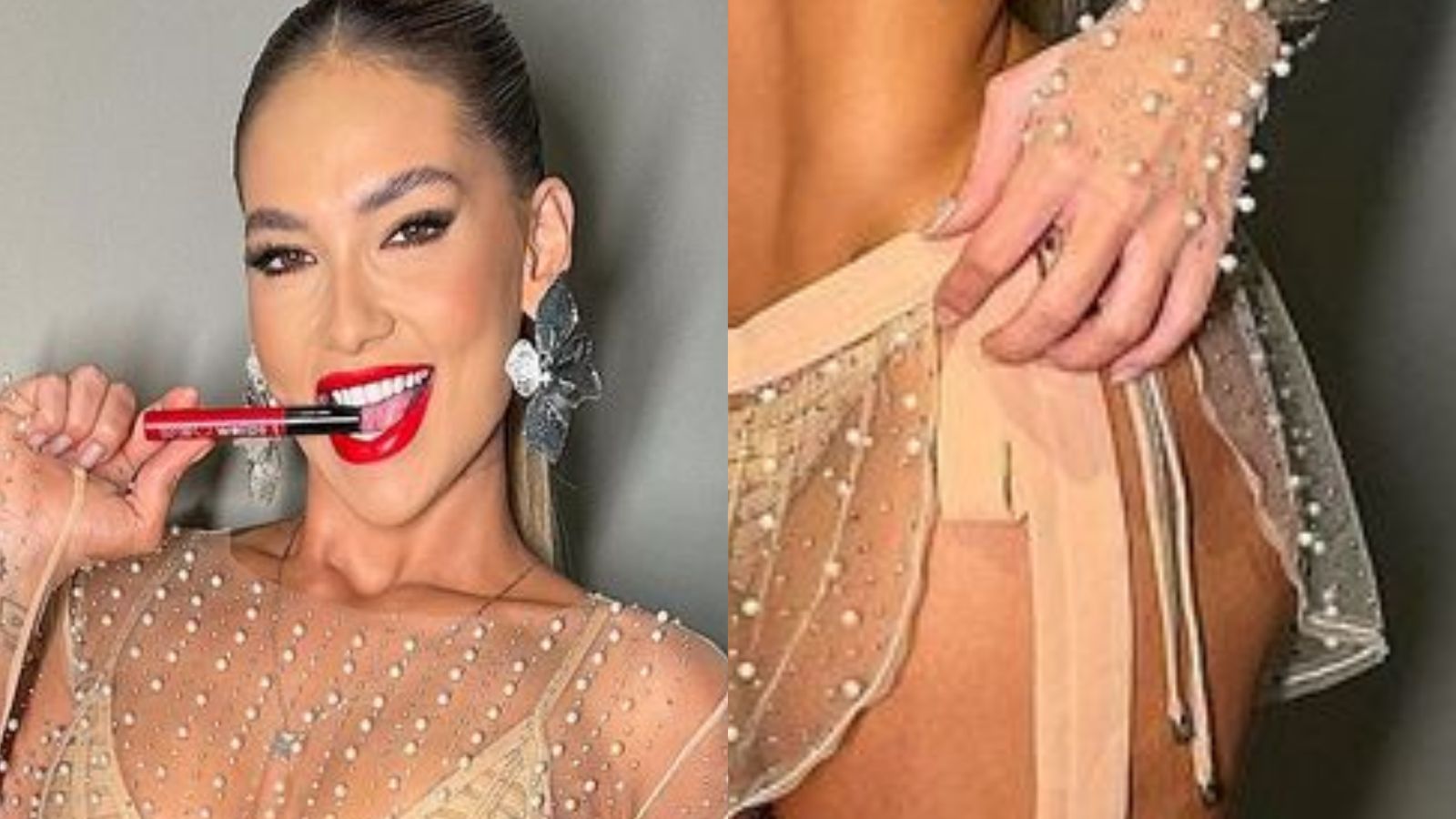 Virginia Fonseca elege look totalmente transparente para celebrar aniversário