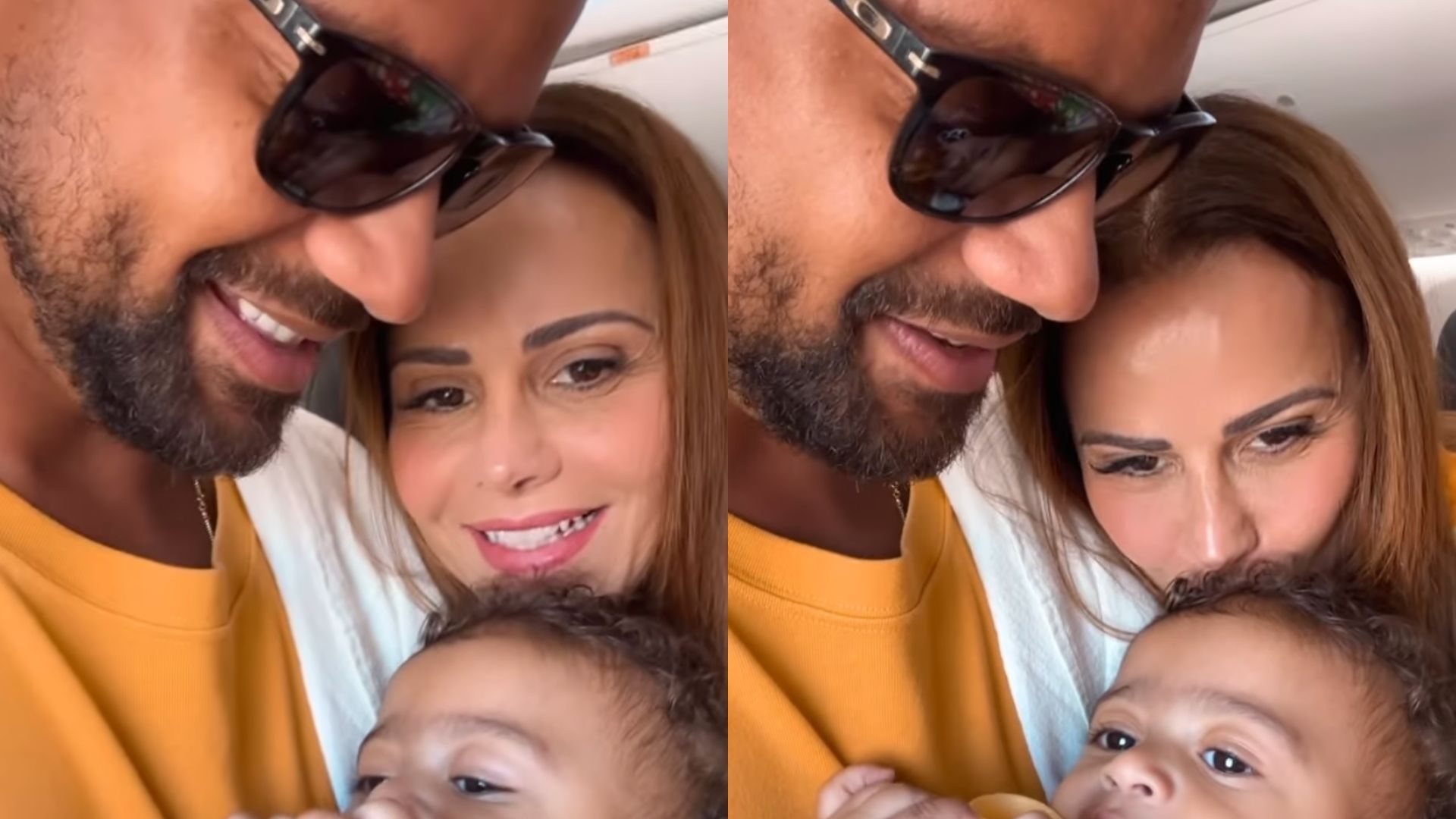 Viviane Araújo encanta ao mostrar o filho decolando de avião pela primeira vez