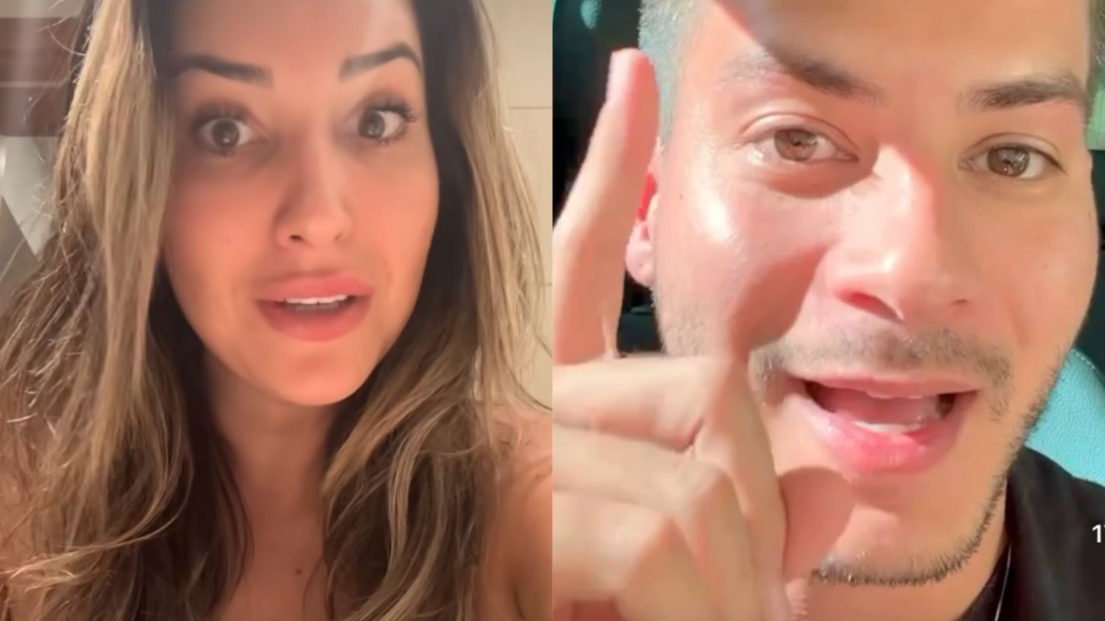 Amanda Meirelles e Arthur Aguiar opinam após mudança drástica no BBB: “Piada”