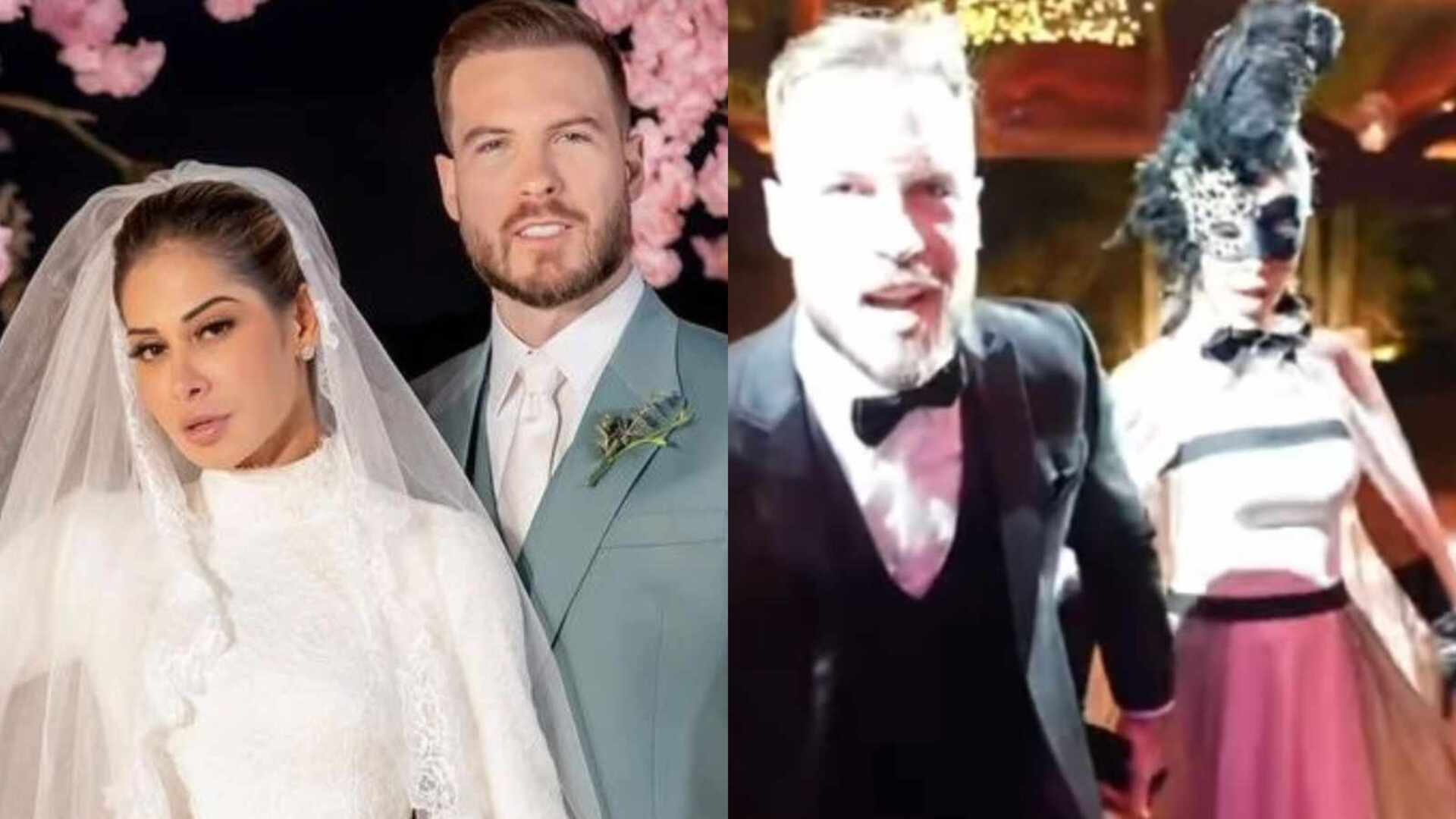 Baile de máscaras e banquete saudável; veja o 2 º dia do casamento de Maíra Cardi