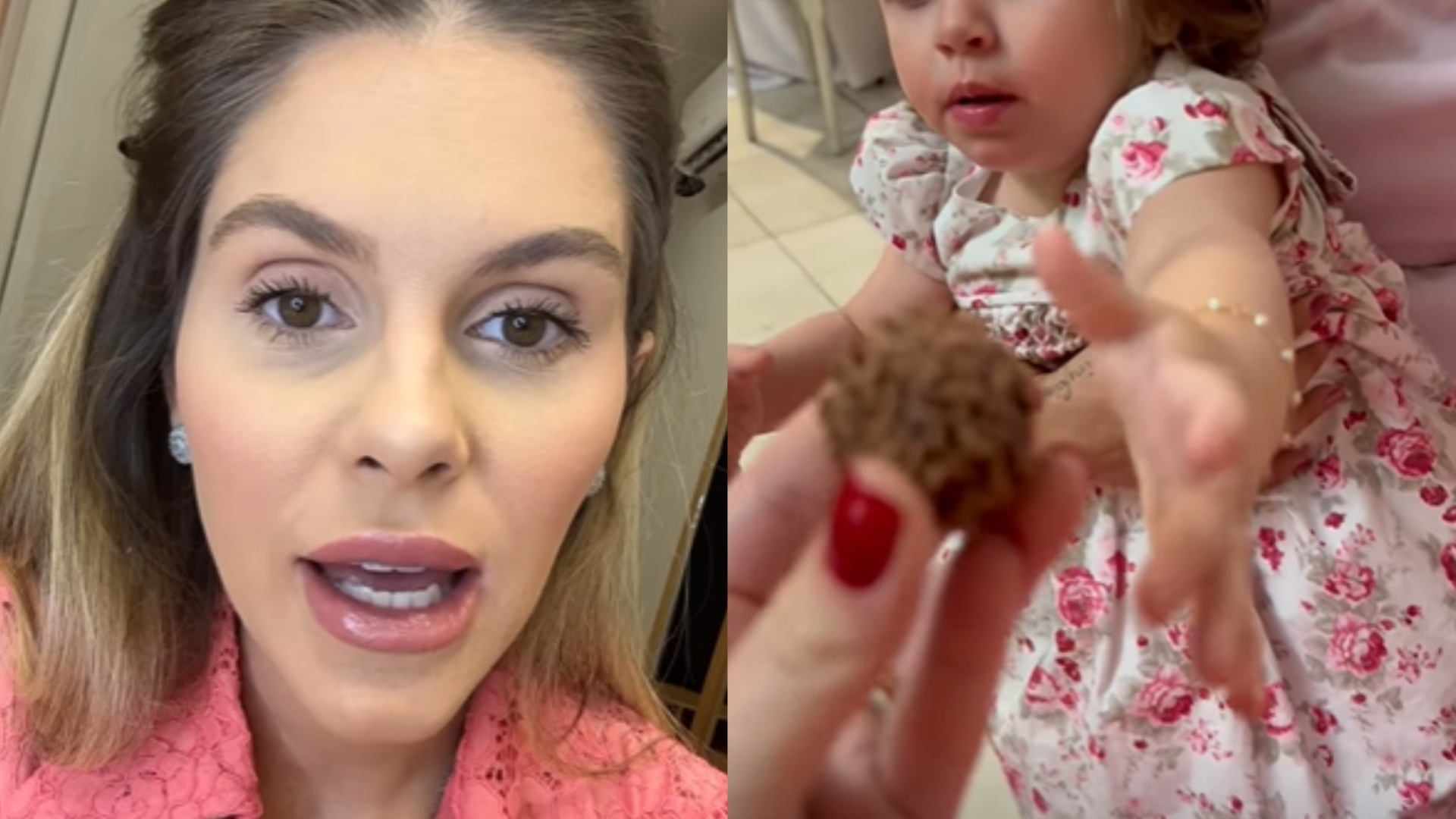 Bárbara Evans é criticada por dar brigadeiro para Ayla e dispara: ”A filha é minha”