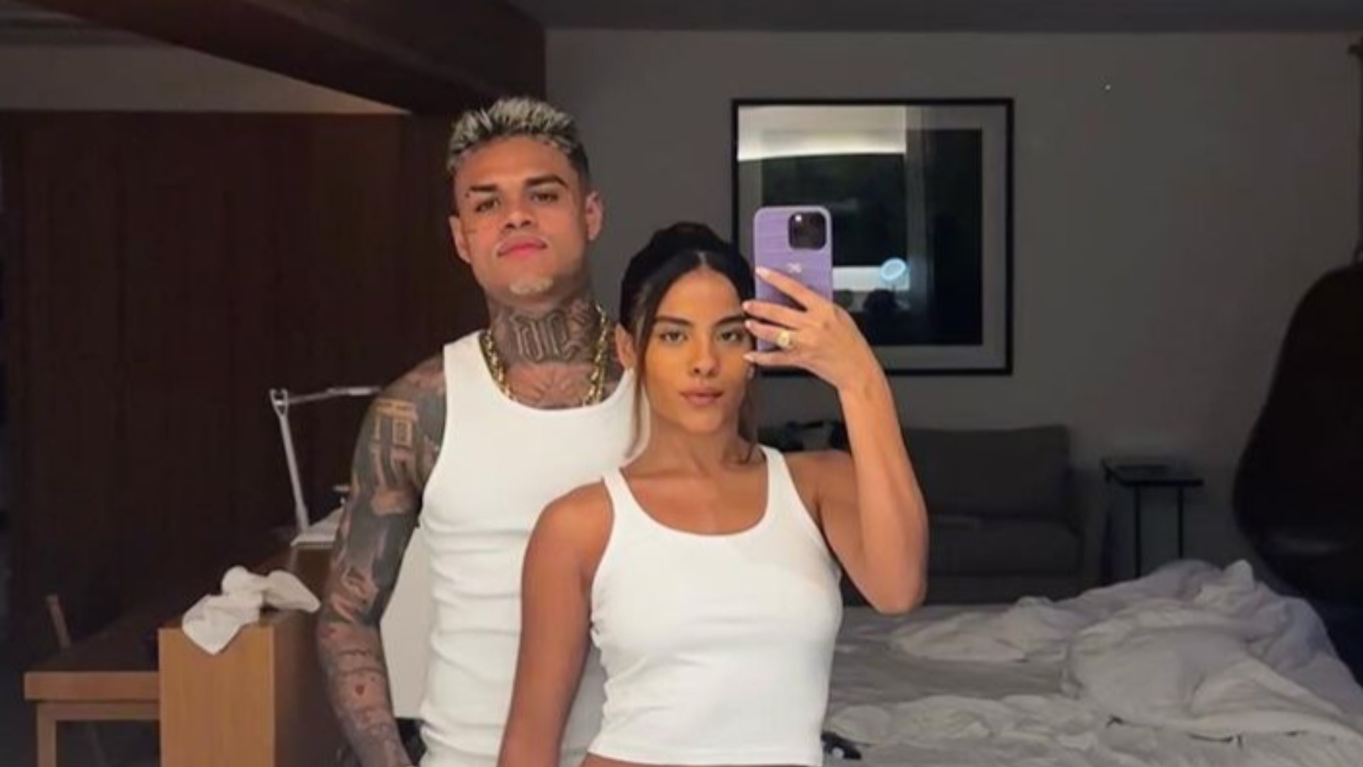 Bella Campos rebate após ser criticada por tatuagem para MC Cabelinho: ”Não faz”