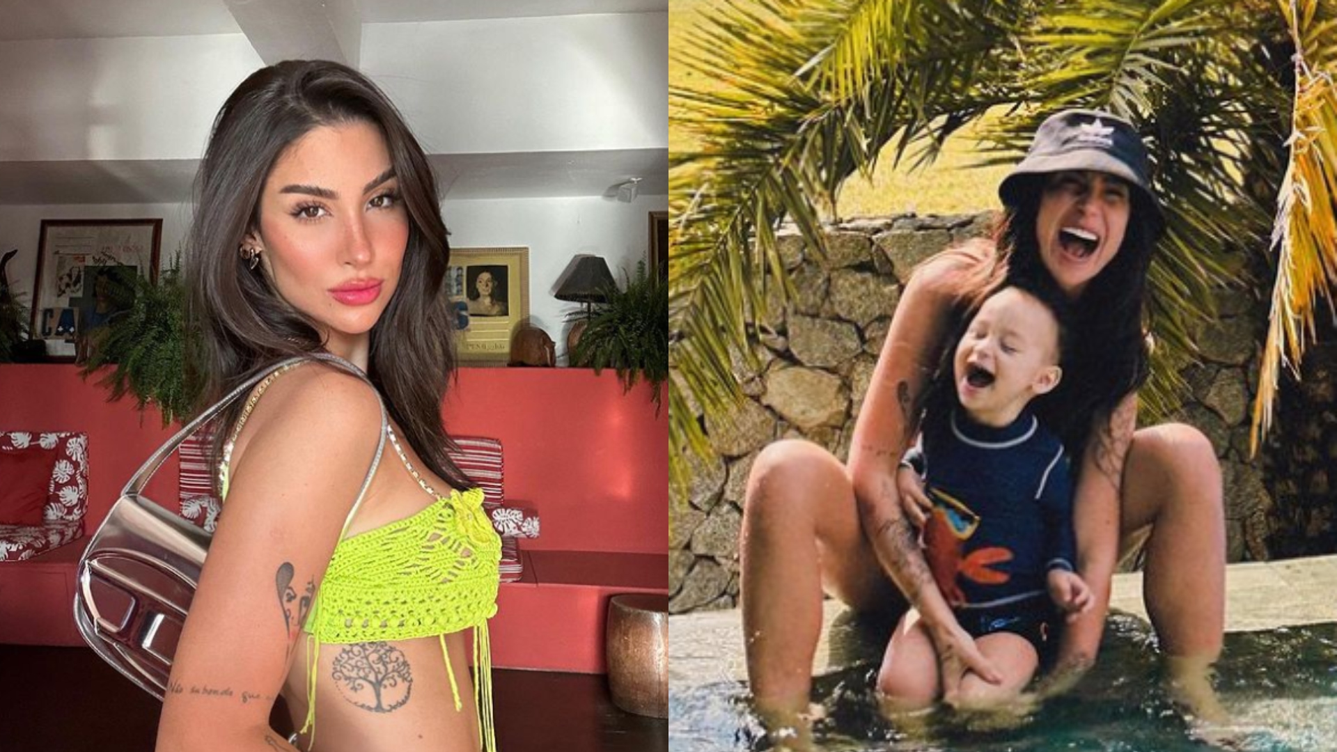 Bianca Andrade ‘tatua’ filho com desenho igual ao seu; veja o resultado