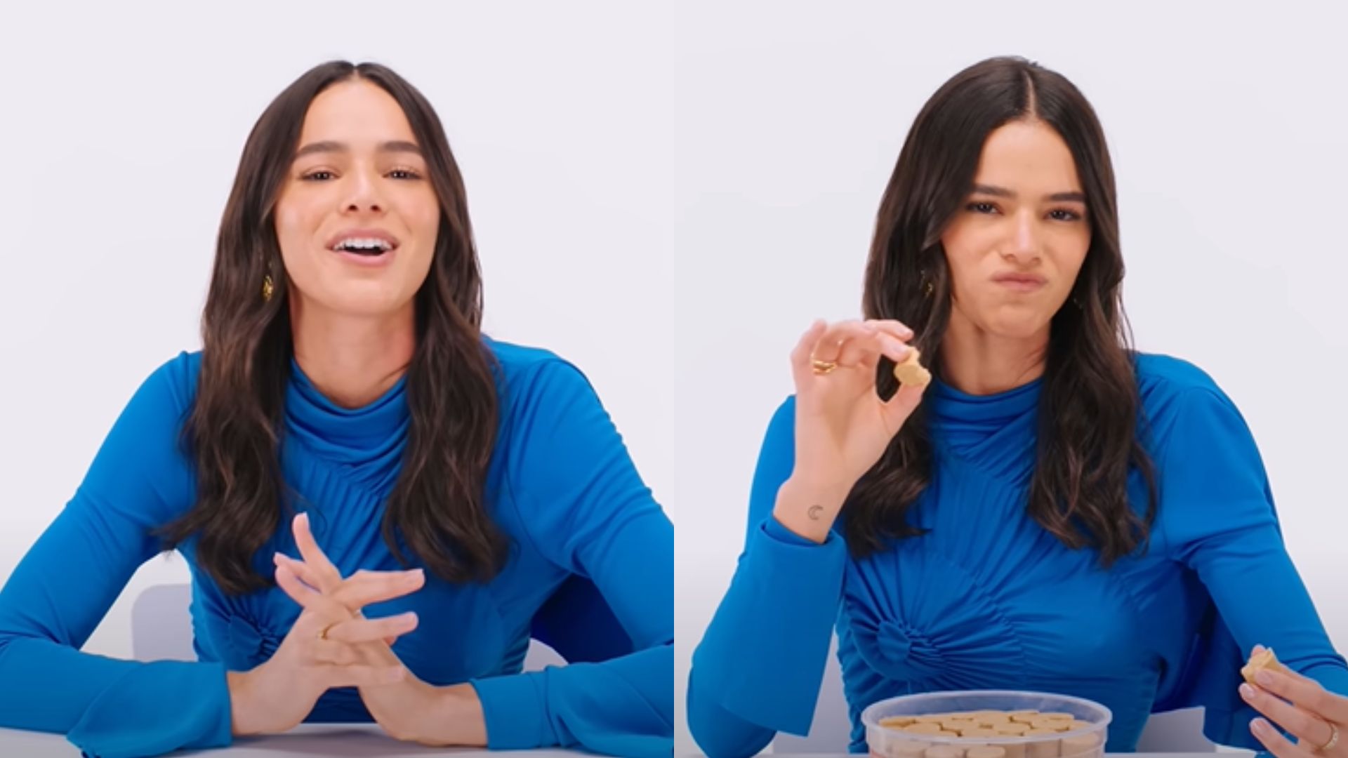 Bruna Marquezine apresenta comidas brasileiras ao público internacional