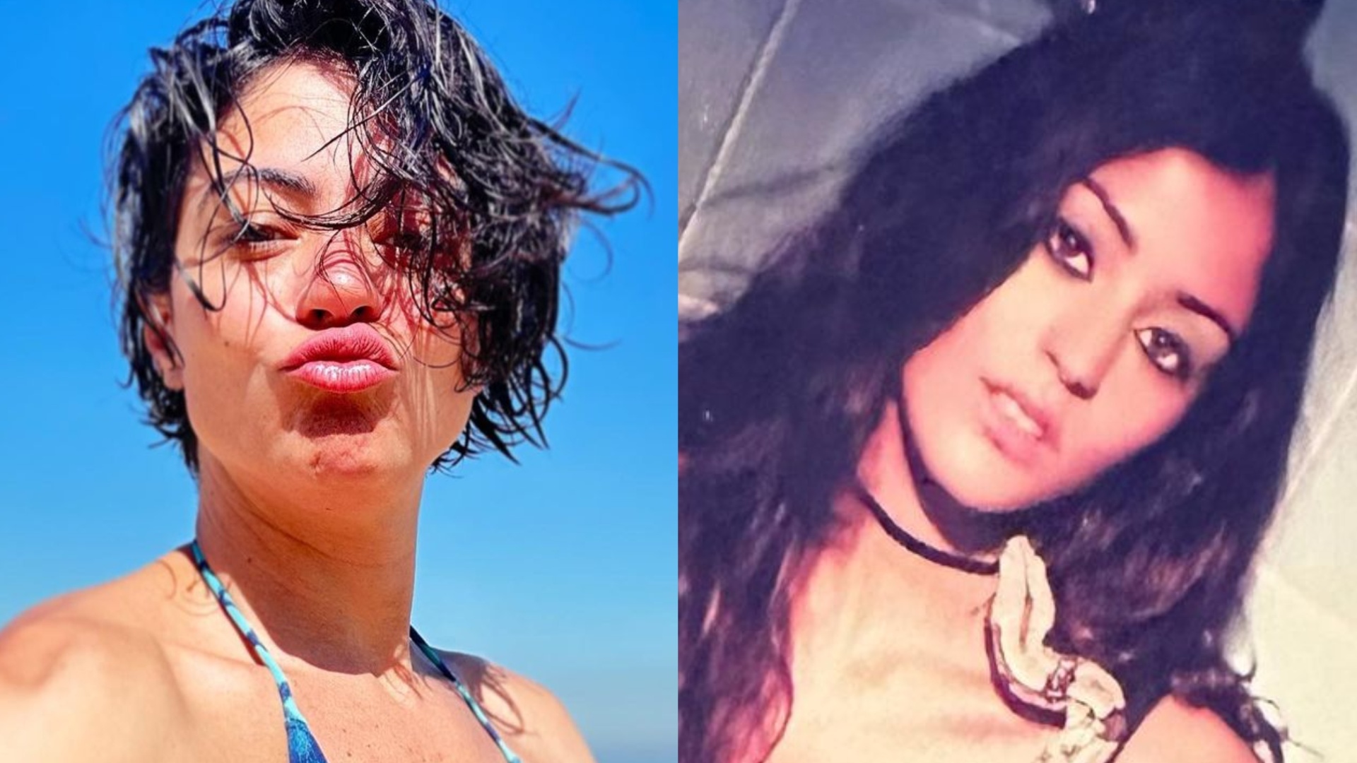 Carol Castro posta clique antigo de ensaio com cobras: ”Medinho de leve”