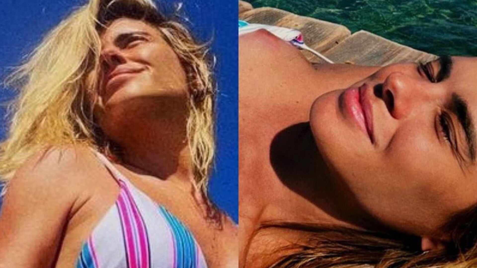 Carolina Dieckmann renova bronzeado na Grécia e choca: ”Mais linda”