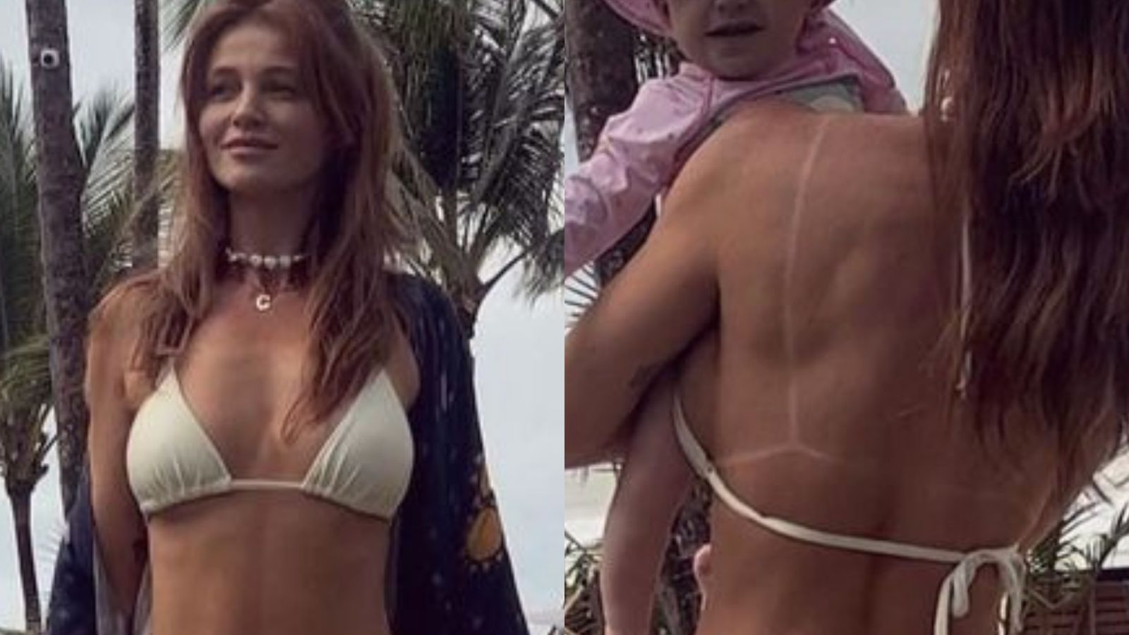 Cintia Dicker encanta ao mostrar Aurora na praia: “Amor transbordando”