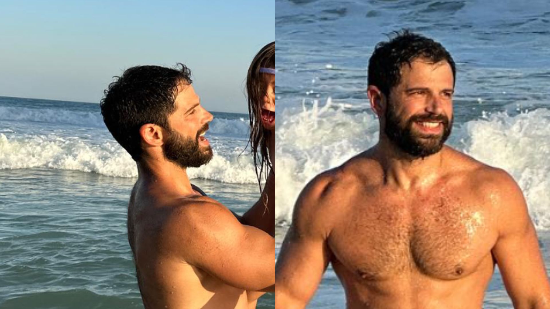 Duda Nagle esbanja fofura ao curtir dia na praia com a filha Zoe: “Paizão”