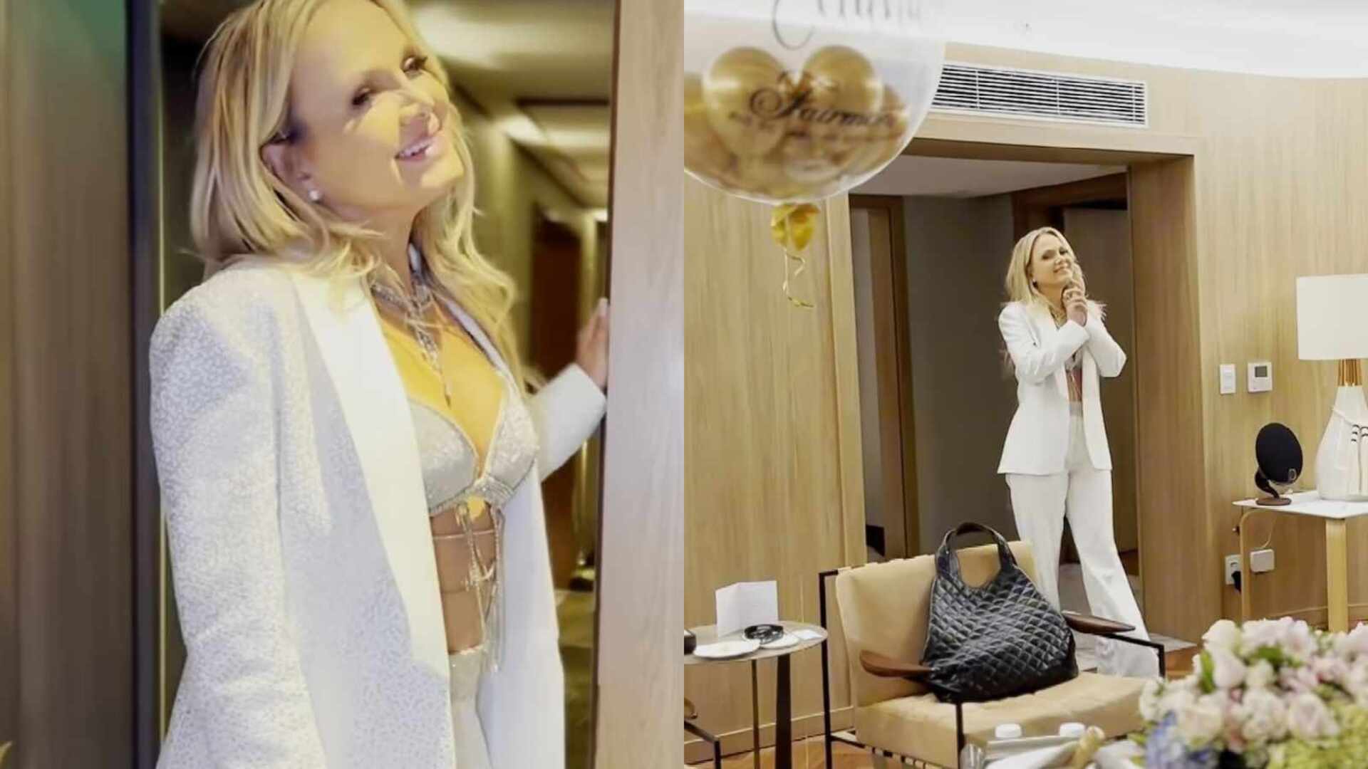 Que luxo! Eliana mostra recepção que recebeu em hotel após o ‘Criança Esperança’