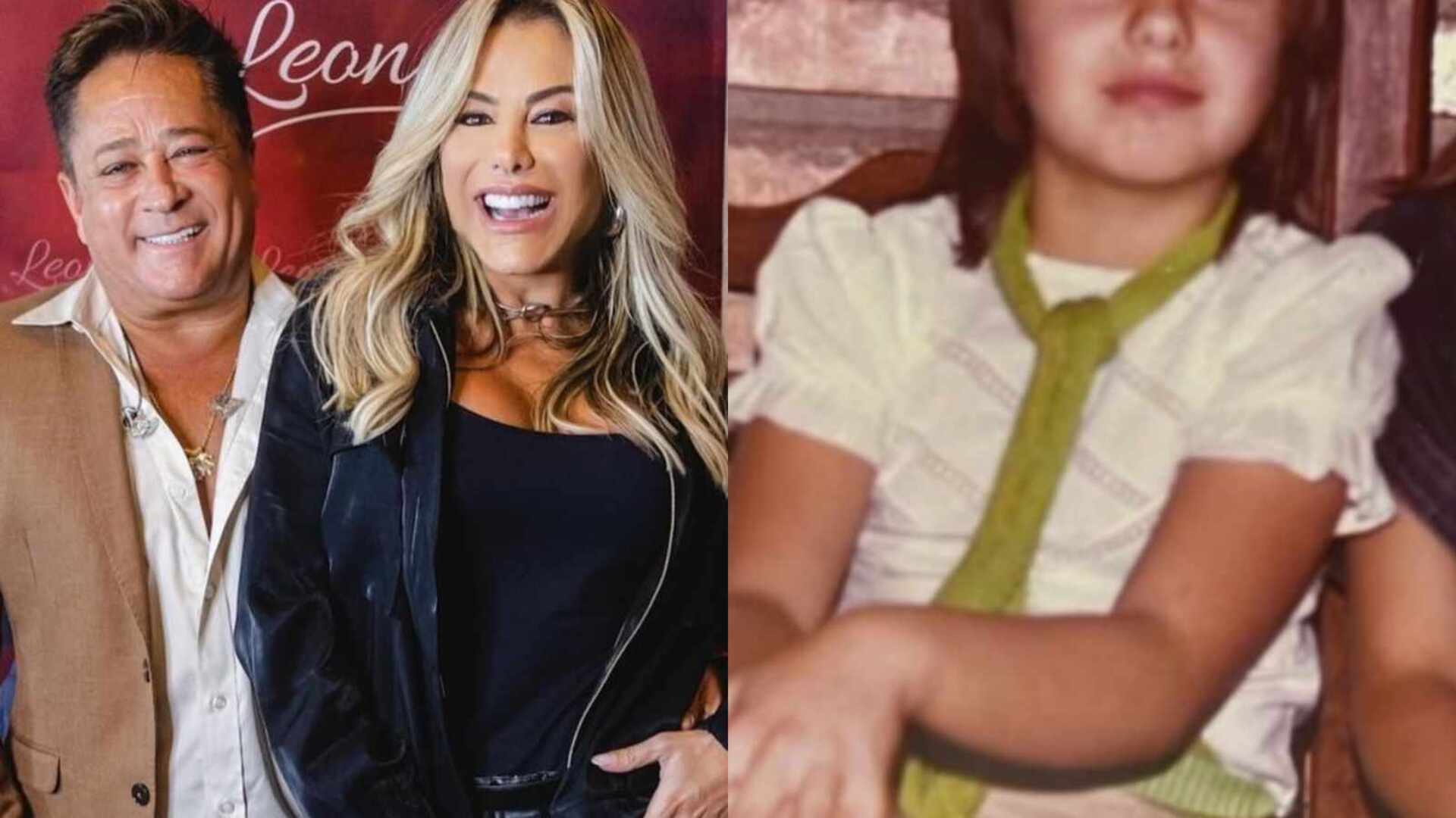 Esposa do cantor Leonardo impressiona com foto de sua infância: ”Bonitinha”