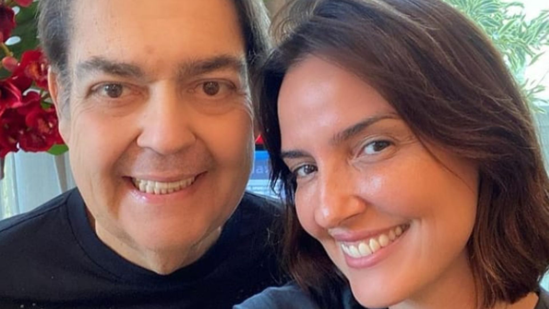 Esposa de Faustão faz post enigmático após internação do apresentador