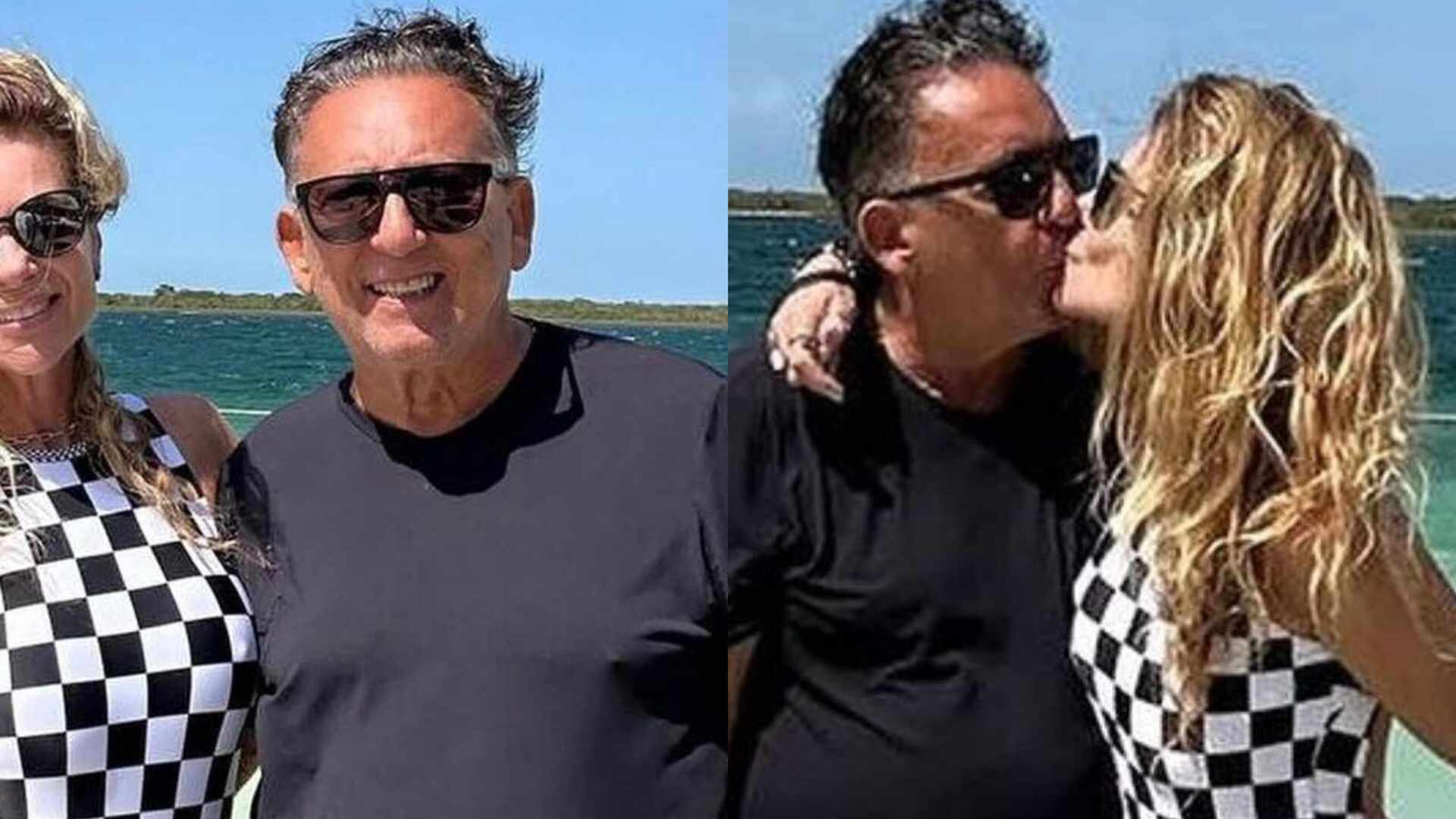 Esposa de Galvão Bueno rouba a cena em fotos na praia: ”Princesa”