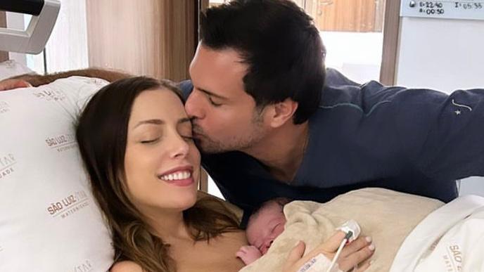 Fabiana Justus dá à luz seu terceiro filho, Luigi